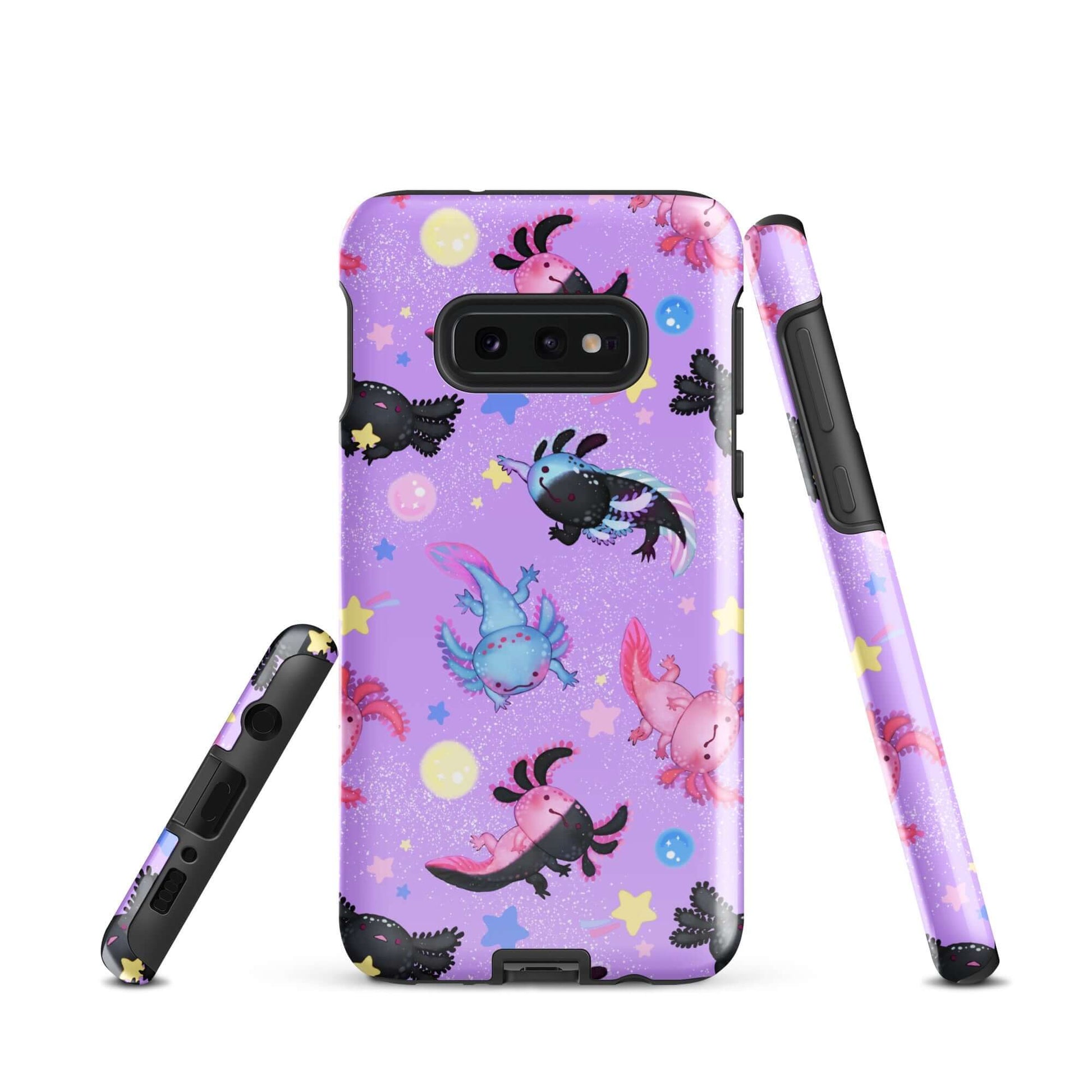 Protect your phone in style with the Axolotl Samsung® Tough Case, featuring vibrant axolotl designs and dual-layer durability.