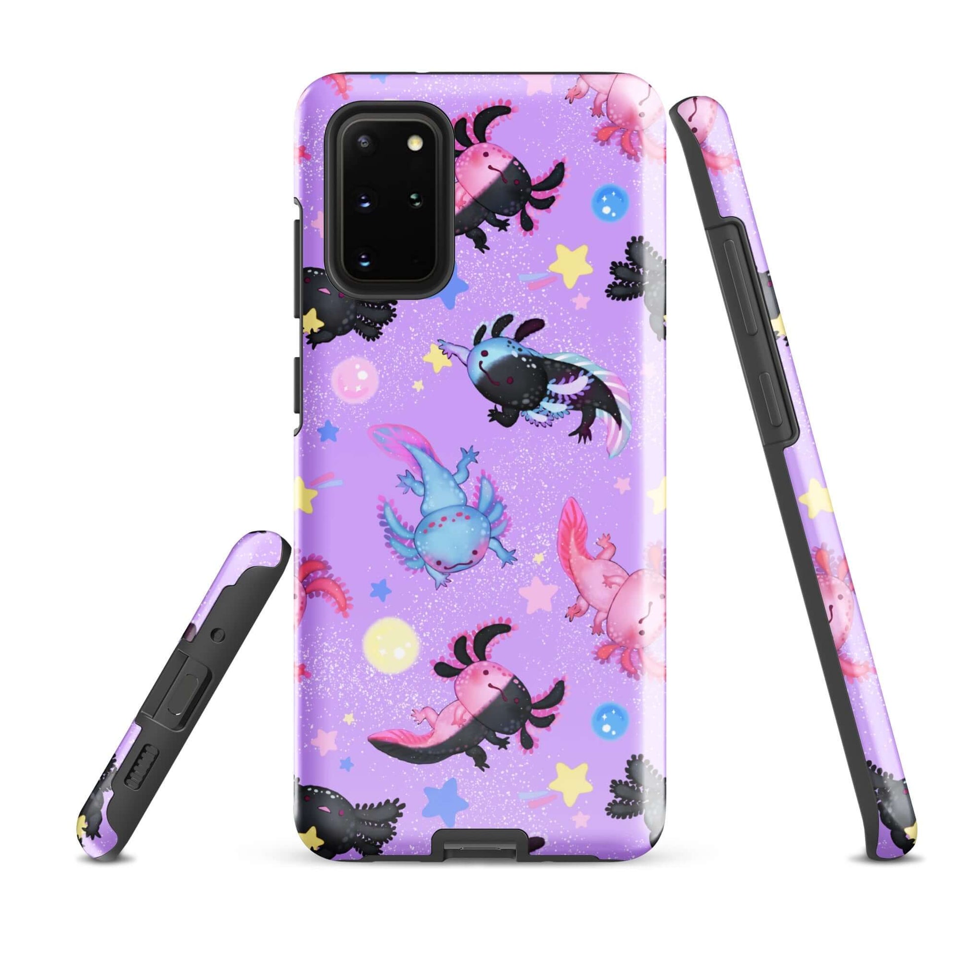 Protect your phone with the colorful Axolotl Samsung® Tough Case, blending art with durability and style.