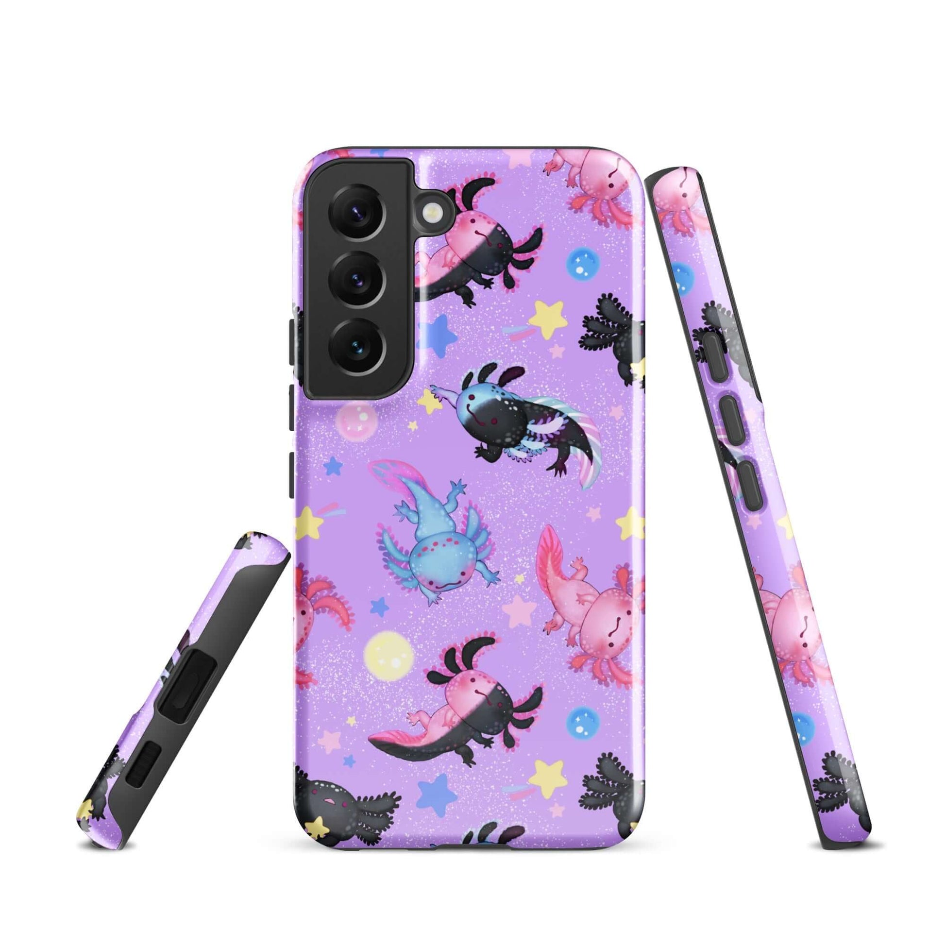 Stylish Axolotl Samsung® Tough Case features vibrant designs and durable, impact-resistant materials for ultimate protection.