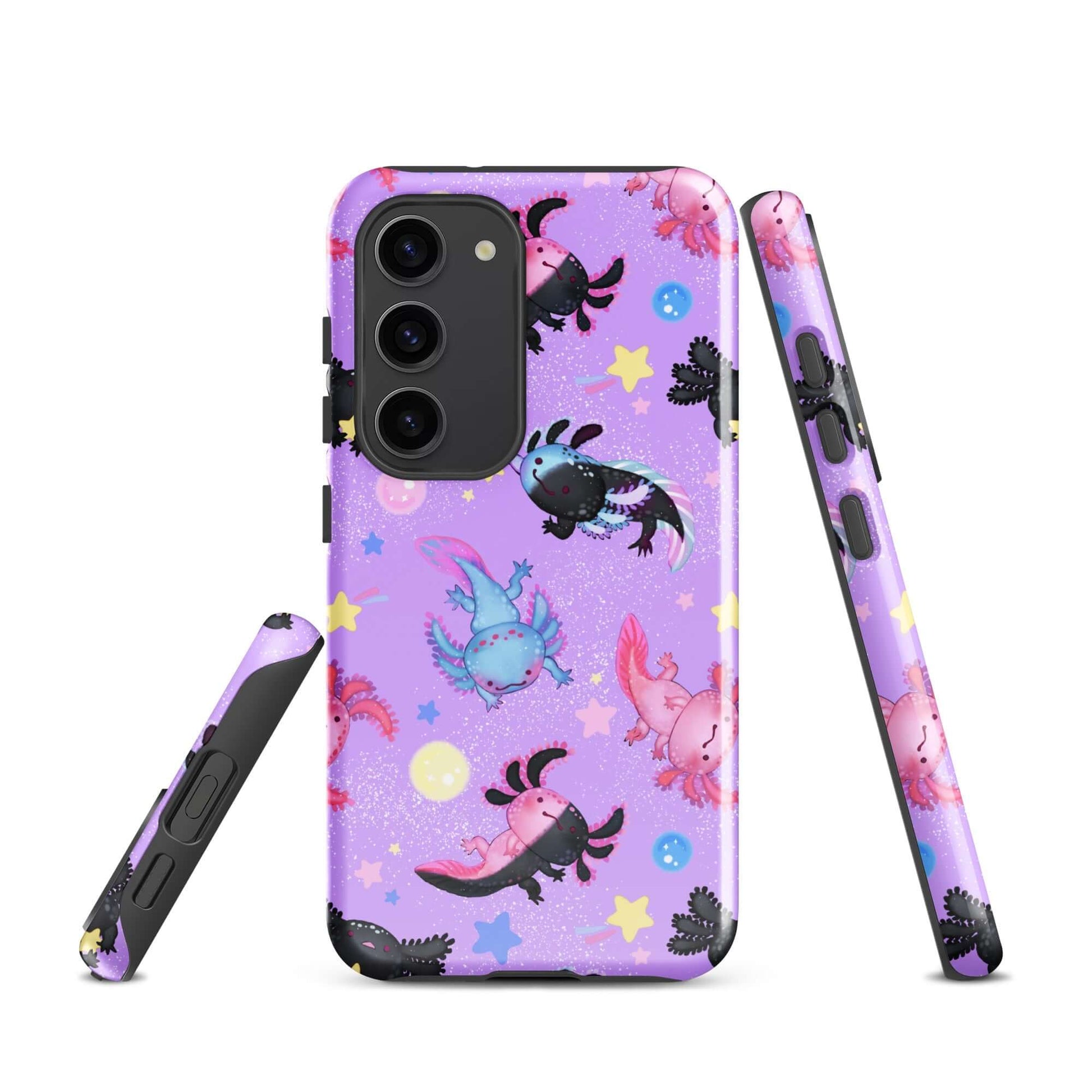 Stylishly protect your phone with the Axolotl Samsung® Tough Case, featuring vibrant axolotl designs and durable layers.