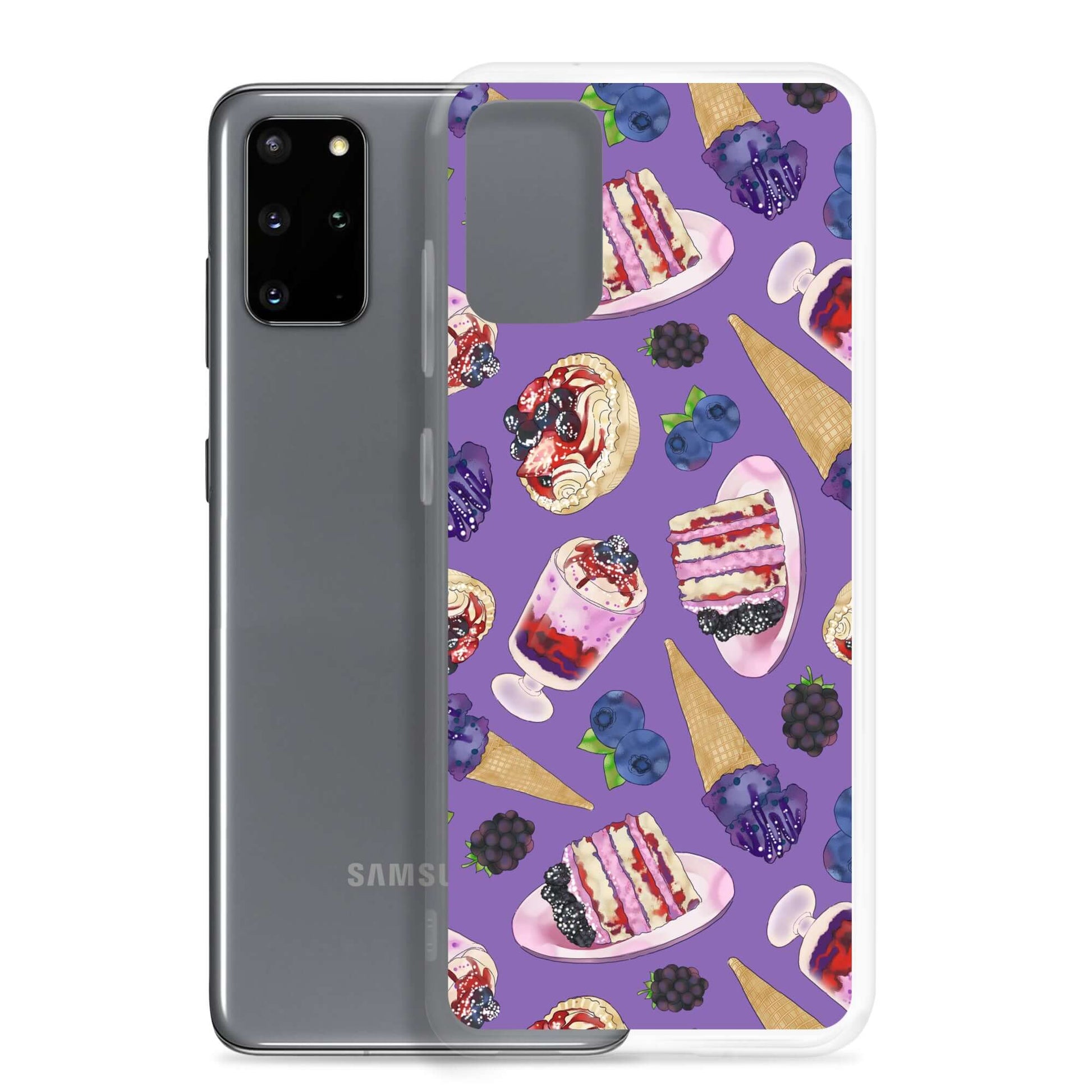 Protect your phone in style with the Berry Samsung® Clear Case featuring a fun dessert pattern. Perfect for summer!