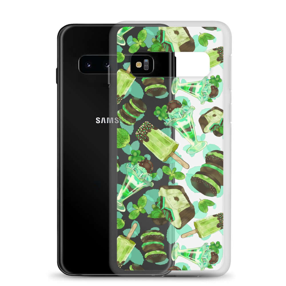 Brighten your day with the Choco Mint Samsung® Clear Case, protecting your phone in style while showcasing fun designs.