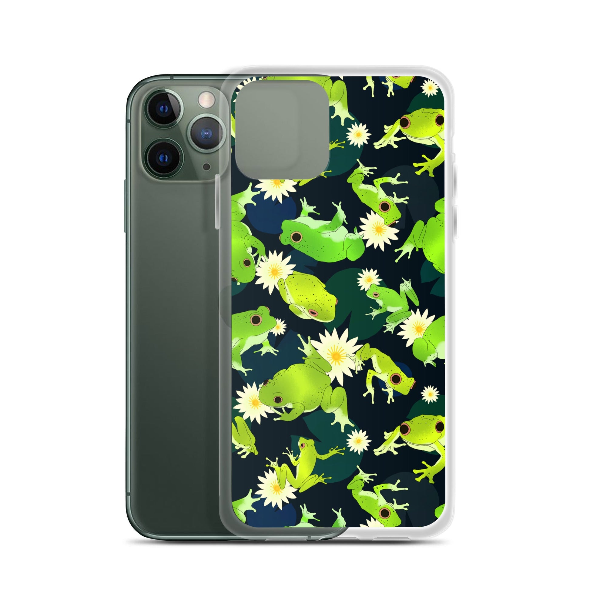 Protect your phone in style with the Kero-kero iPhone® Clear Case featuring a fun frog design and flexible sides.