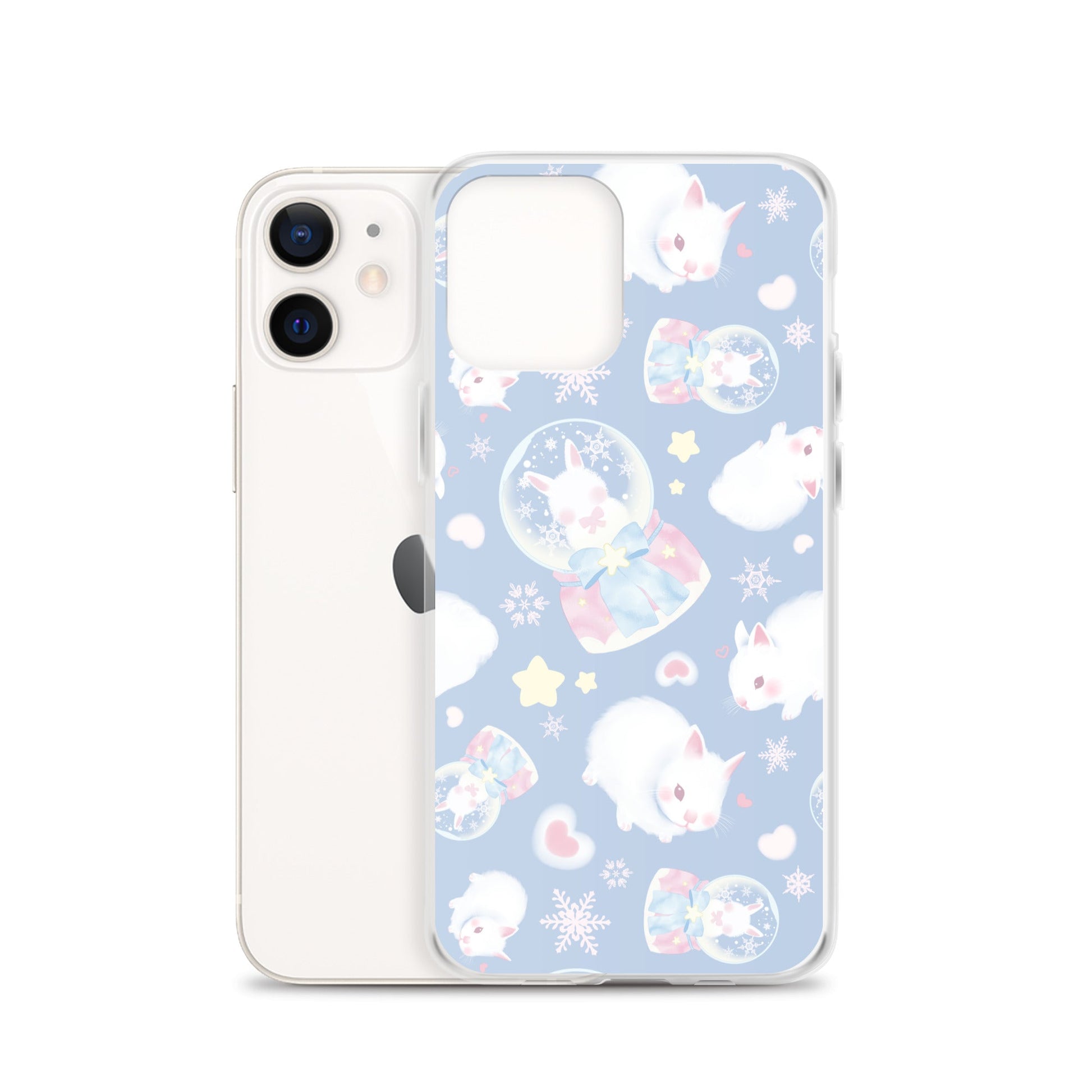 Stylish Snow Bunny iPhone® Clear Case offers protection with a cute design, perfect for keeping your device safe.