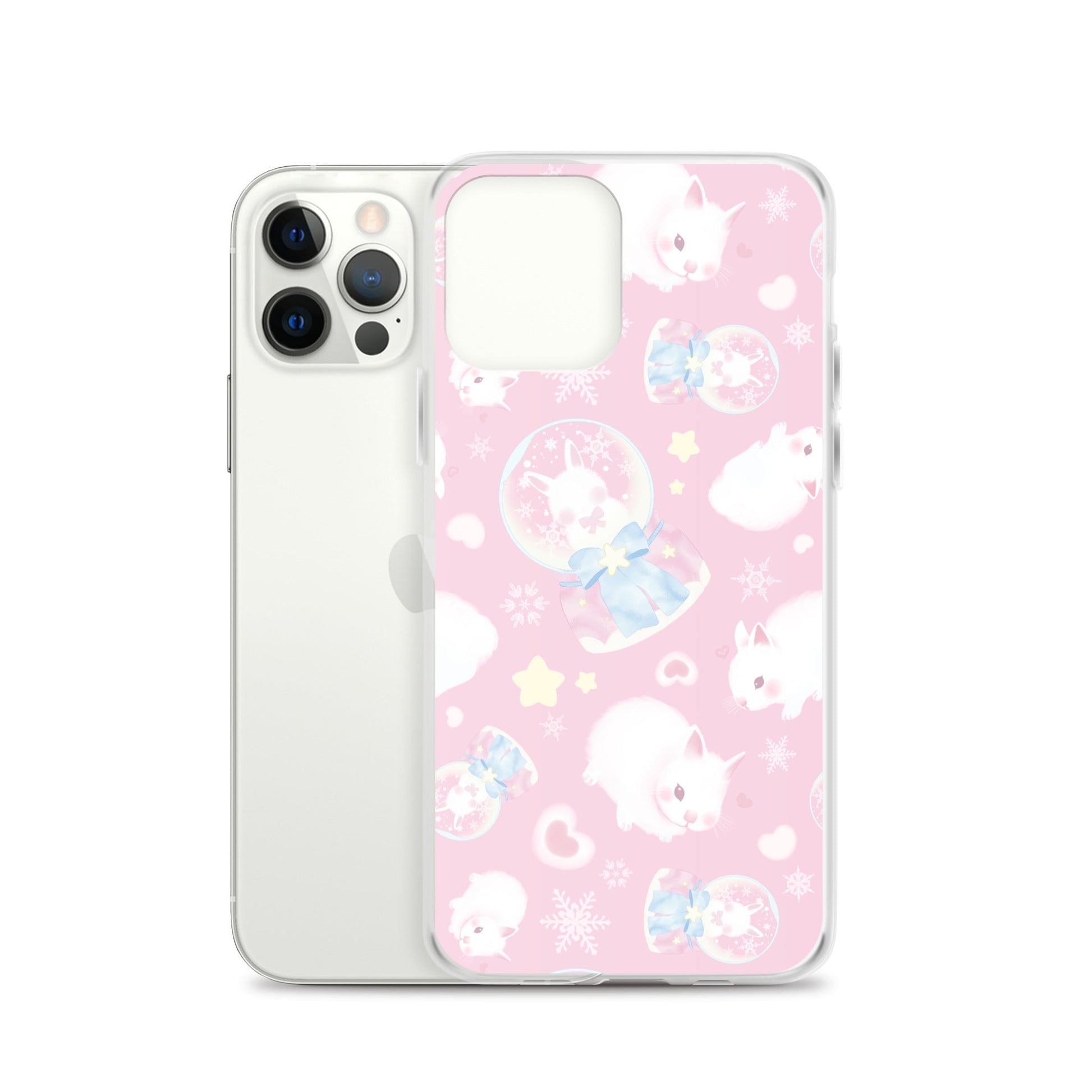 Protect your iPhone® in style with the Snow Bunny iPhone® Clear Case, featuring a cute bunny design and flexible fit.