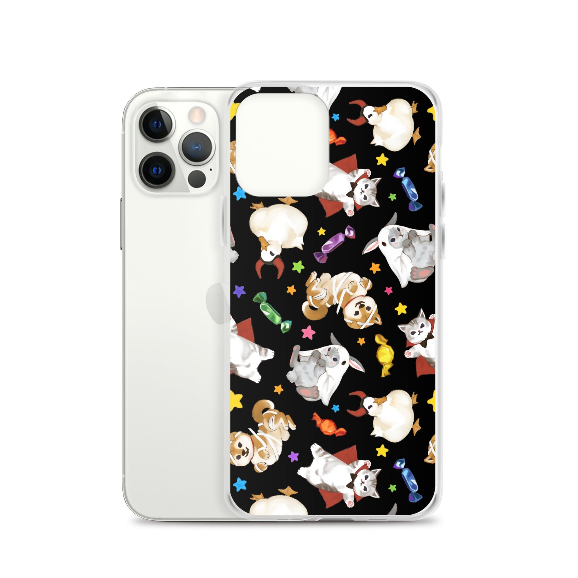 Protect your phone with the Trick or Treaters iPhone® Clear Case, featuring vibrant designs and flexible sides for easy access.