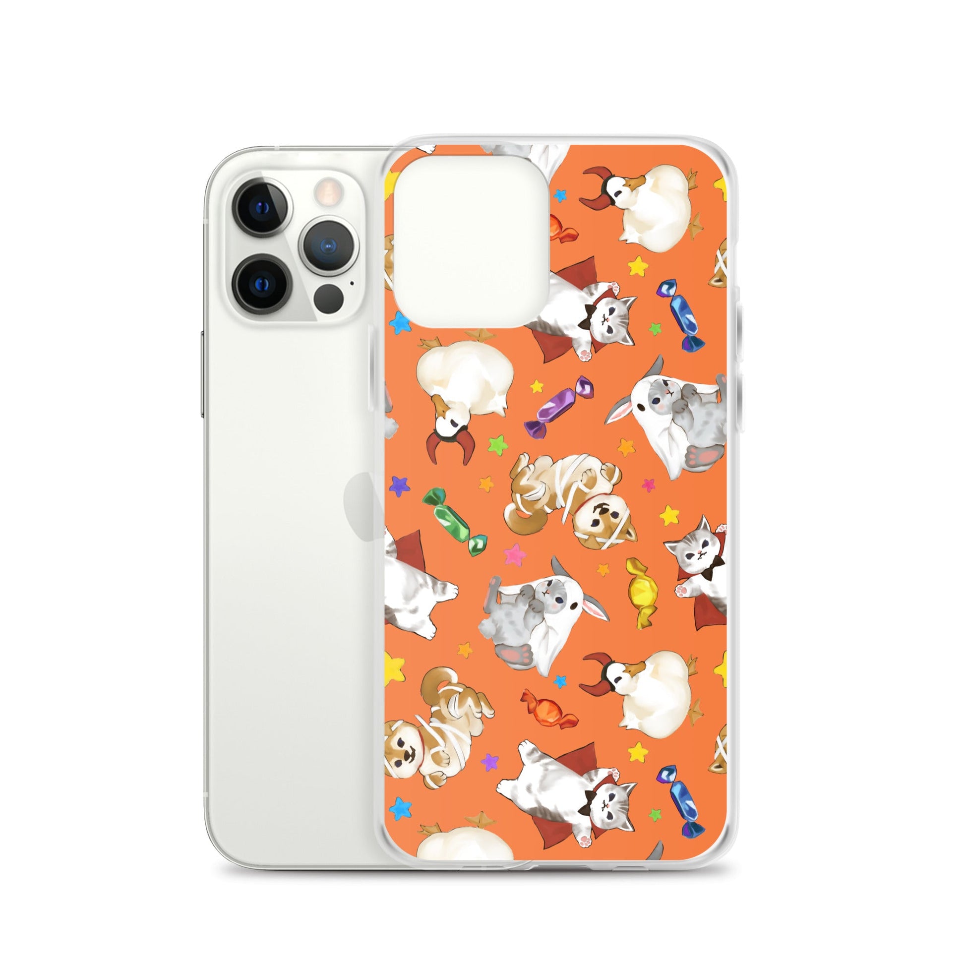 Protect your iPhone® in style with the Trick or Treaters iPhone® Clear Case, featuring a fun, festive design.