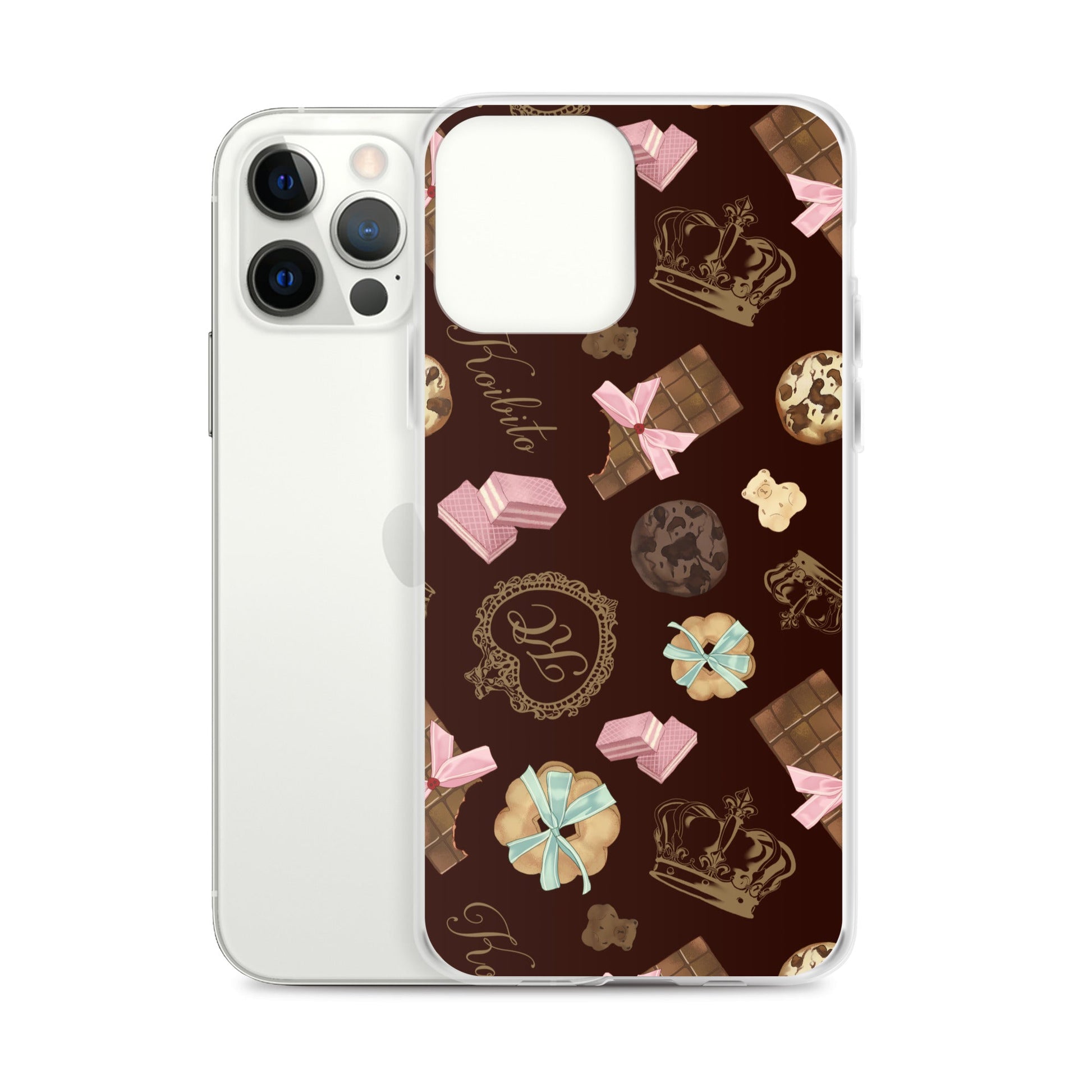 Sleek Royal Cookie iPhone® Clear Case features a solid back and flexible sides for optimal protection and style.