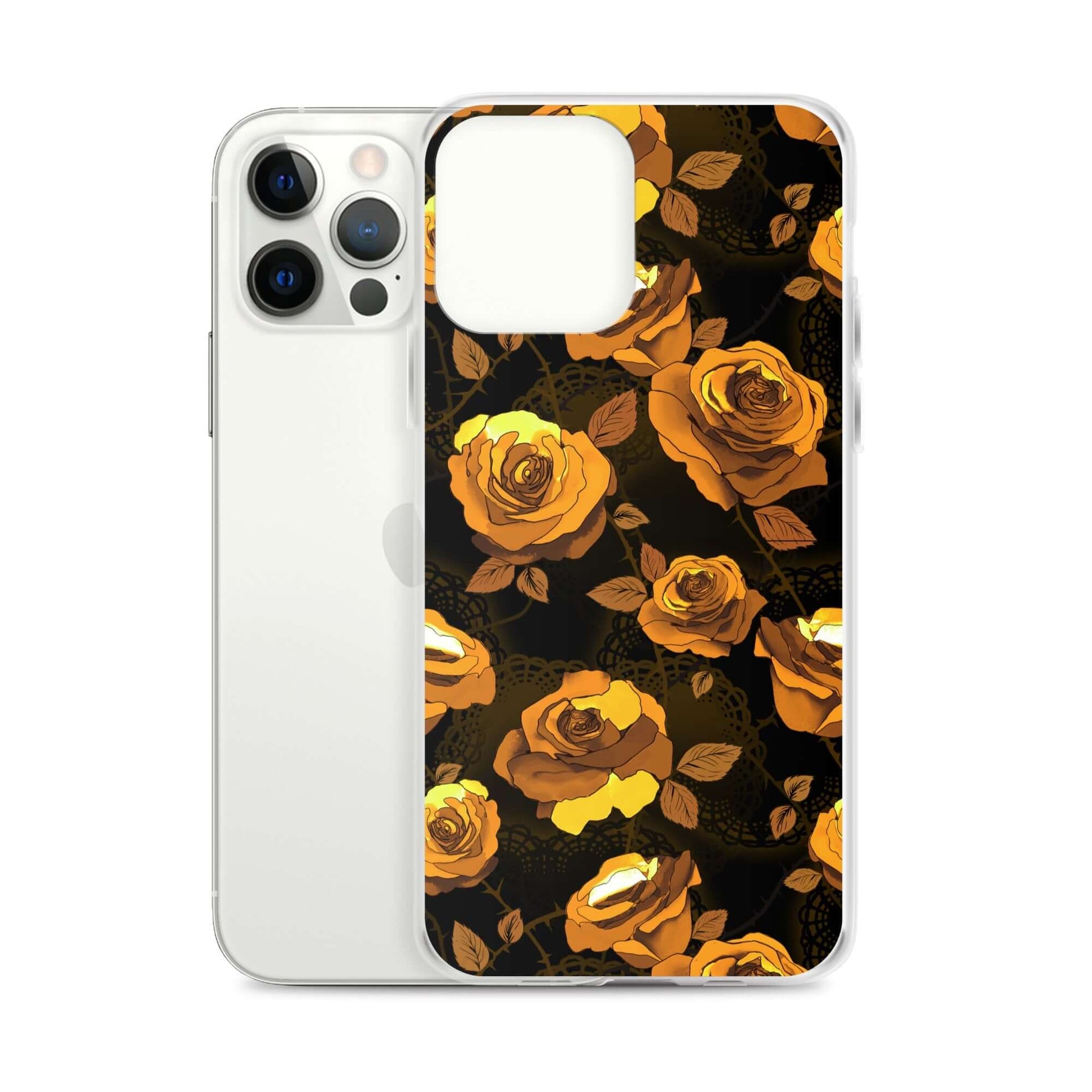 Stylish Enchanted Rose iPhone® Clear Case offers protection while showcasing beautiful rose designs. Perfect for any iPhone®.
