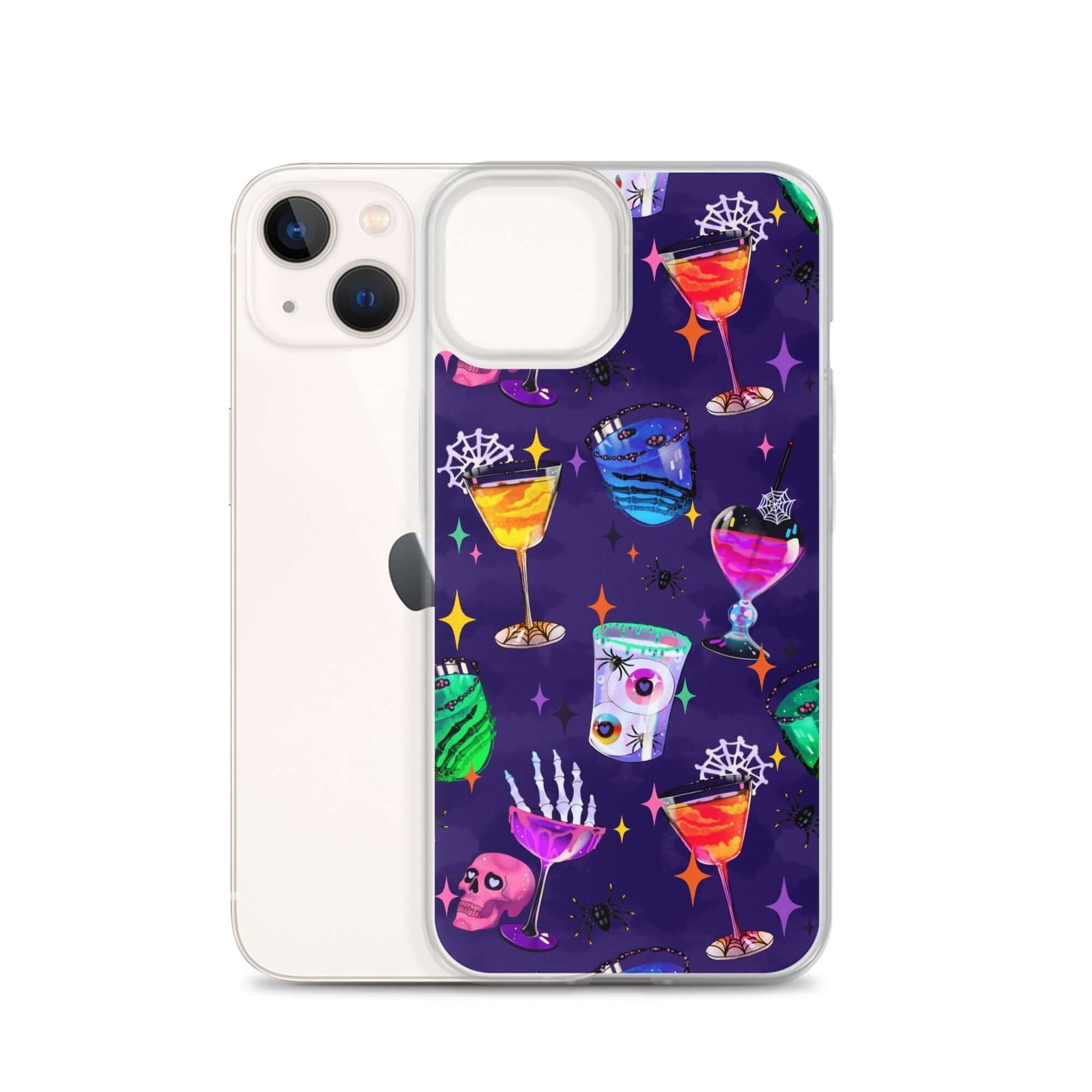 Colorful Monster Party iPhone® Clear Case features vibrant designs, protecting your phone from scratches and dust.