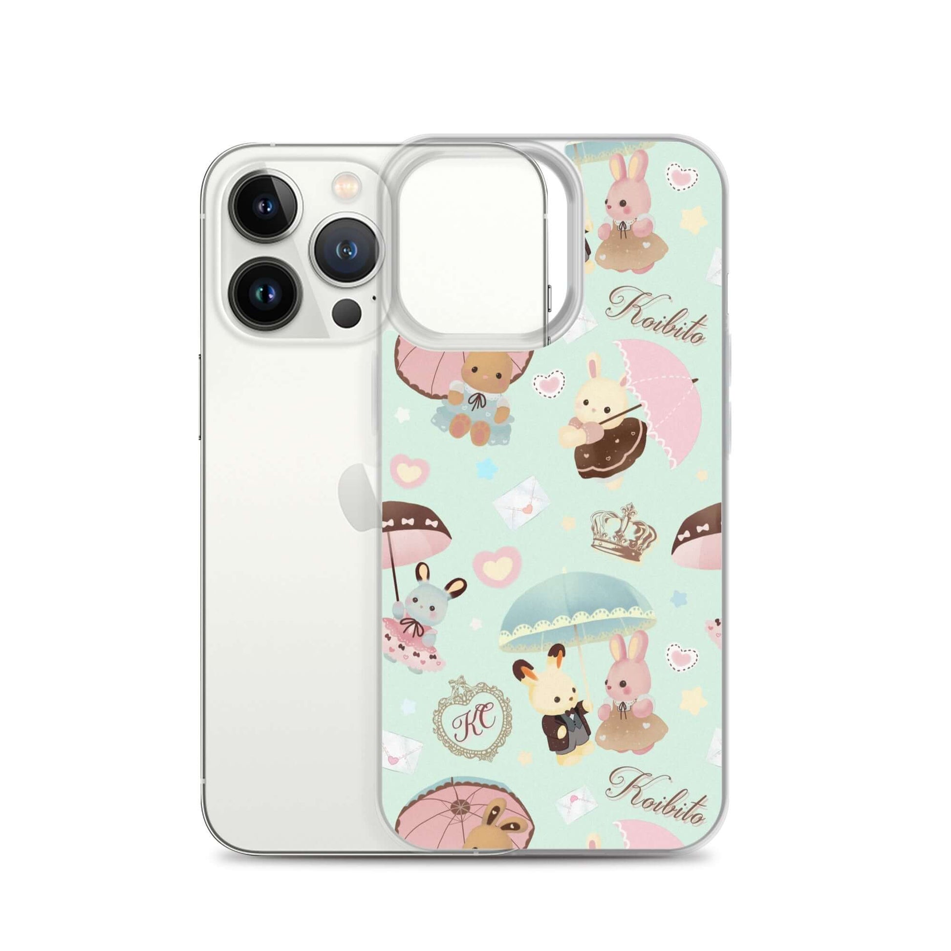 Protect your iPhone® with the Parasol Bunny iPhone® Clear Case, featuring a cute design and flexible, durable build.