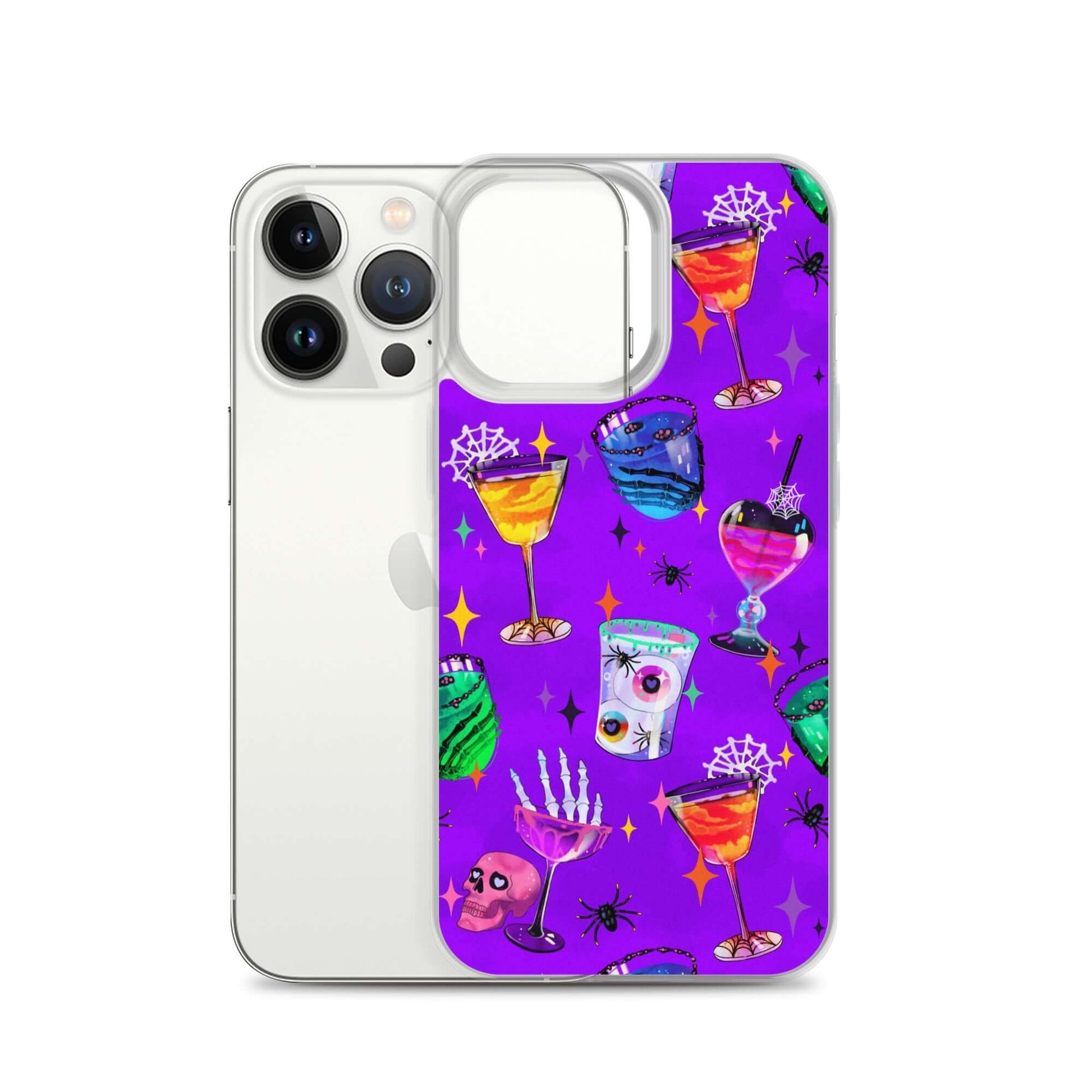 Sleek Monster Party iPhone® Clear Case features vibrant designs, protecting against scratches and dirt effortlessly.