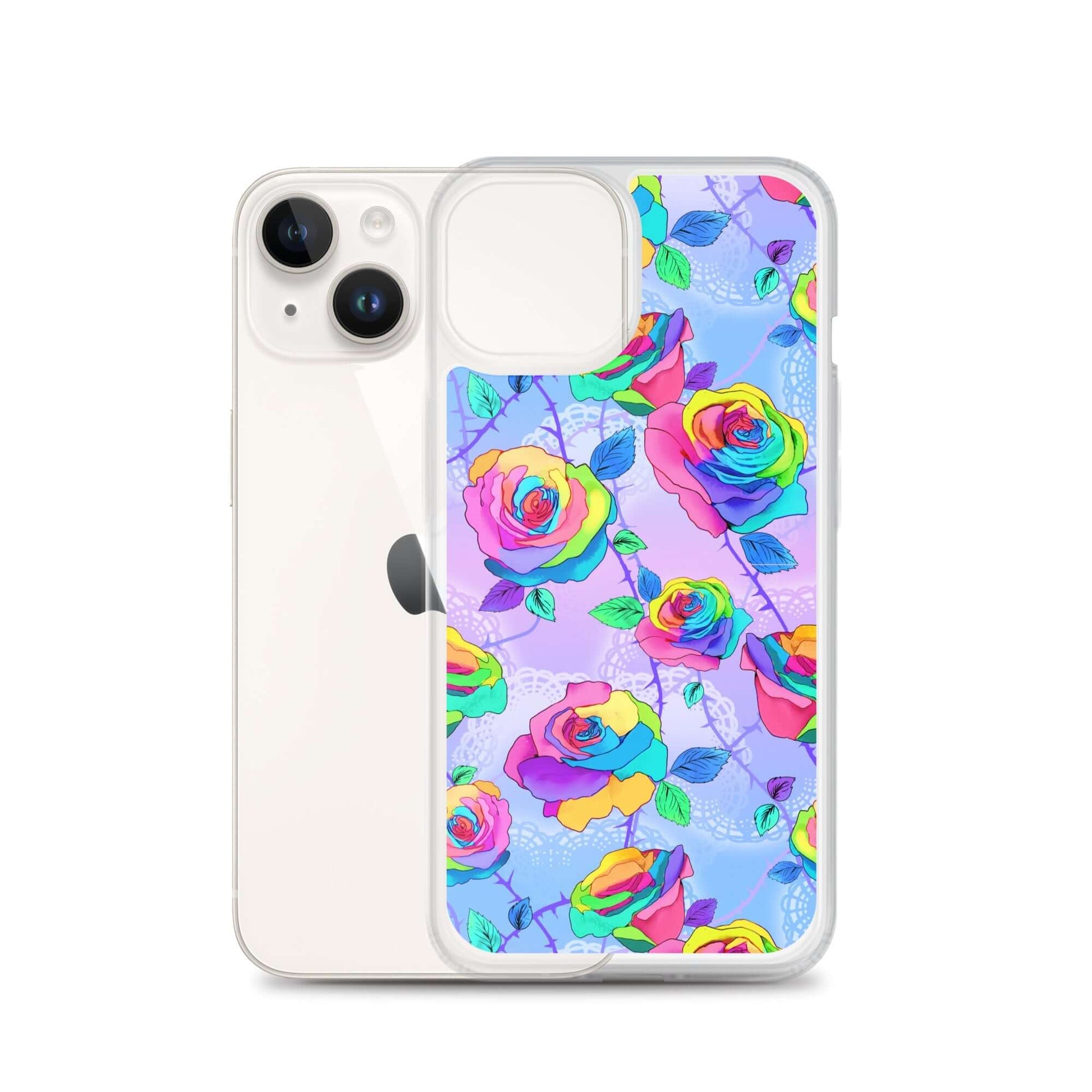 Sleek Enchanted Rose iPhone® Clear Case offers protection from scratches and dust, perfect for your phone's style.