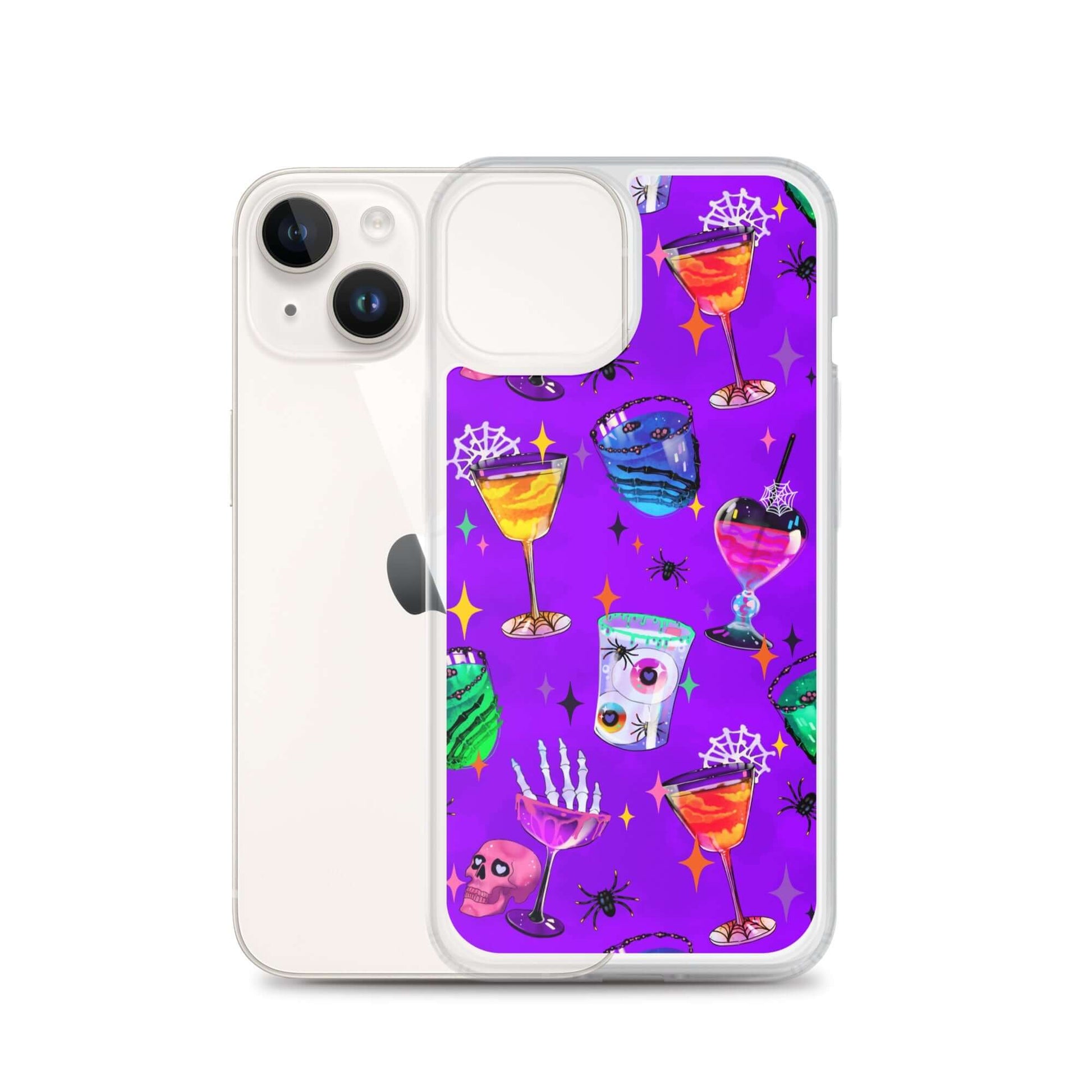 Monster Party iPhone® Clear Case featuring colorful designs, offers stylish protection against scratches and dirt.
