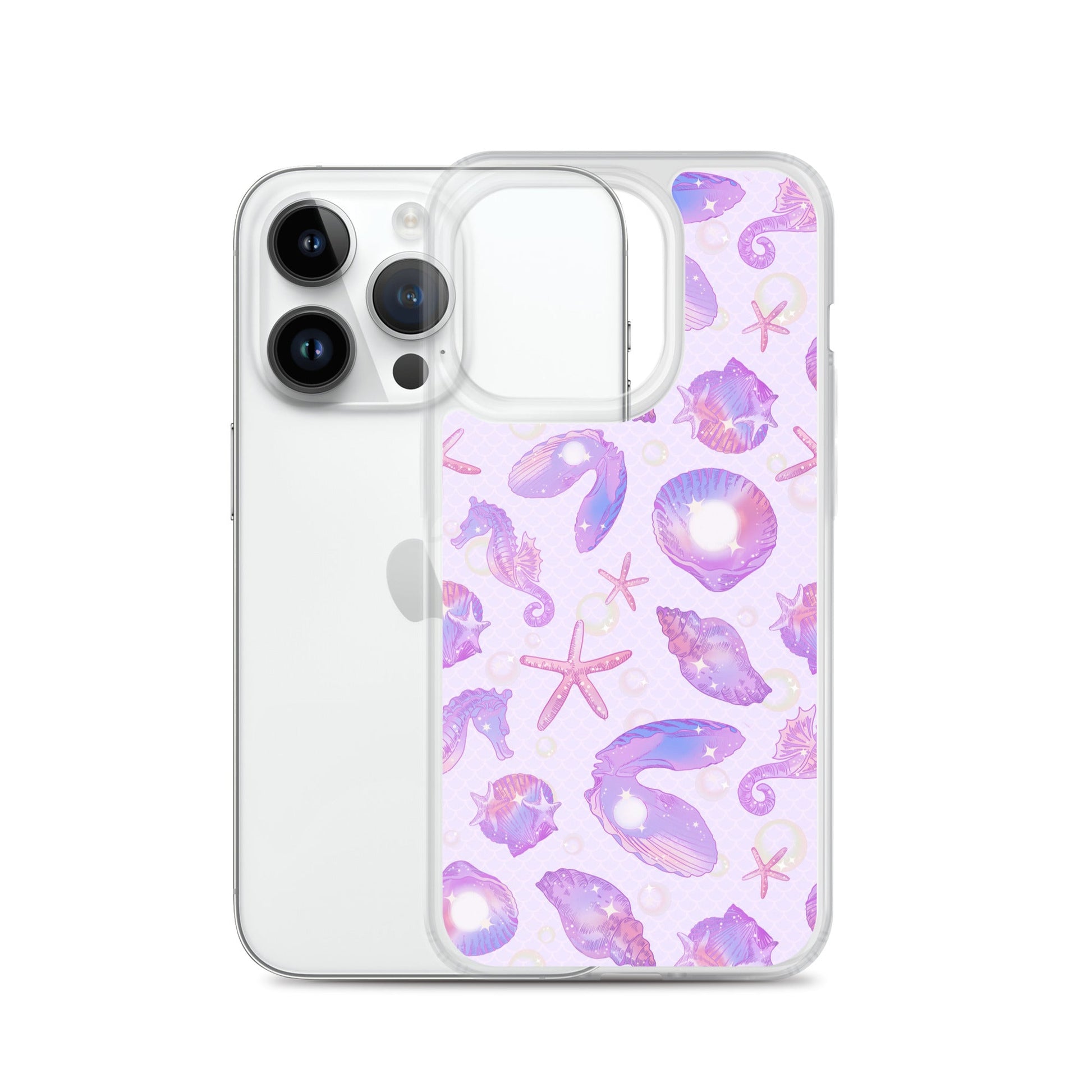 Sleek Sea Princess iPhone® Clear Case offers stylish protection against scratches and dirt with flexible sides.