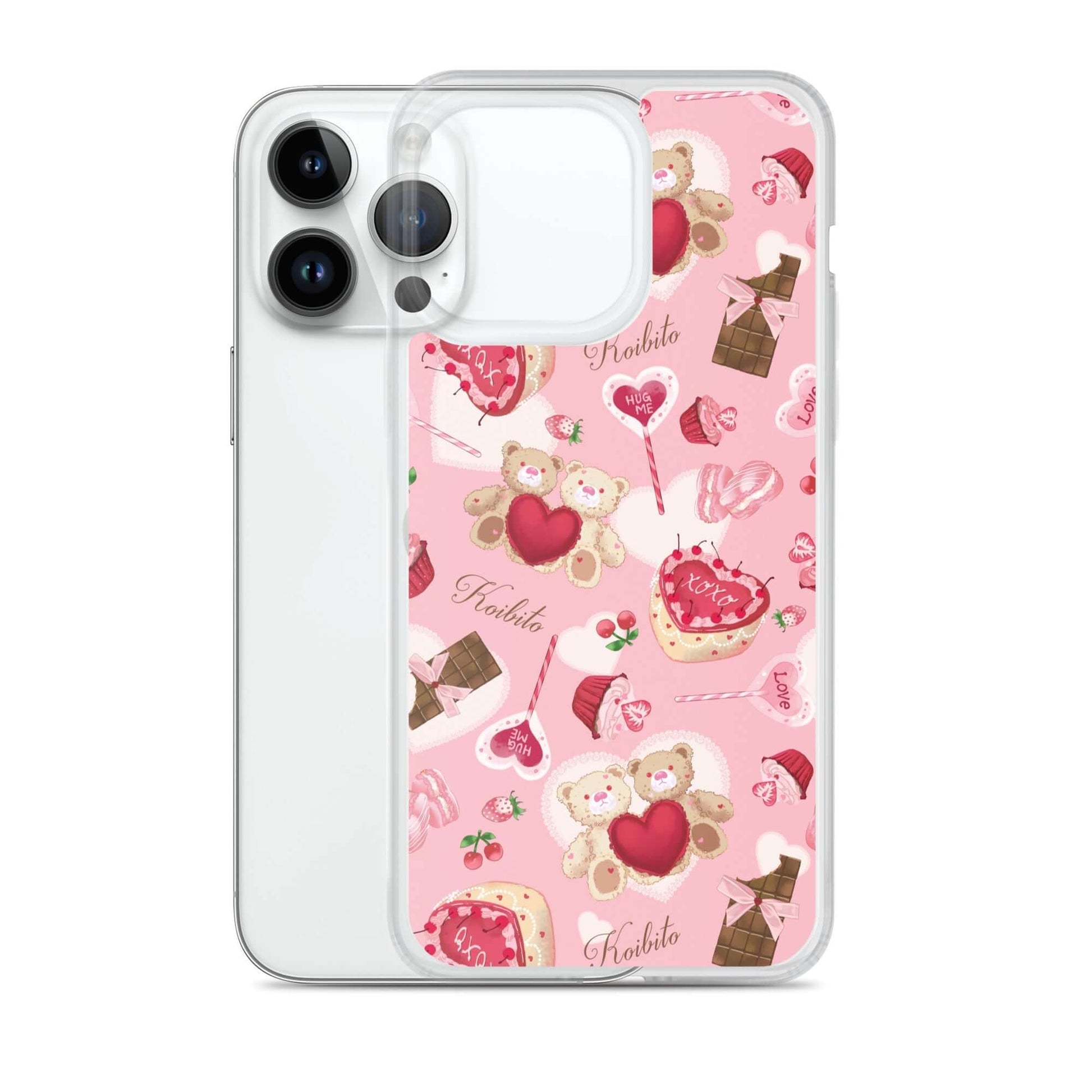 Stylish Sugar Sweetheart iPhone® Clear Case features a cute design, protecting against scratches and dirt.