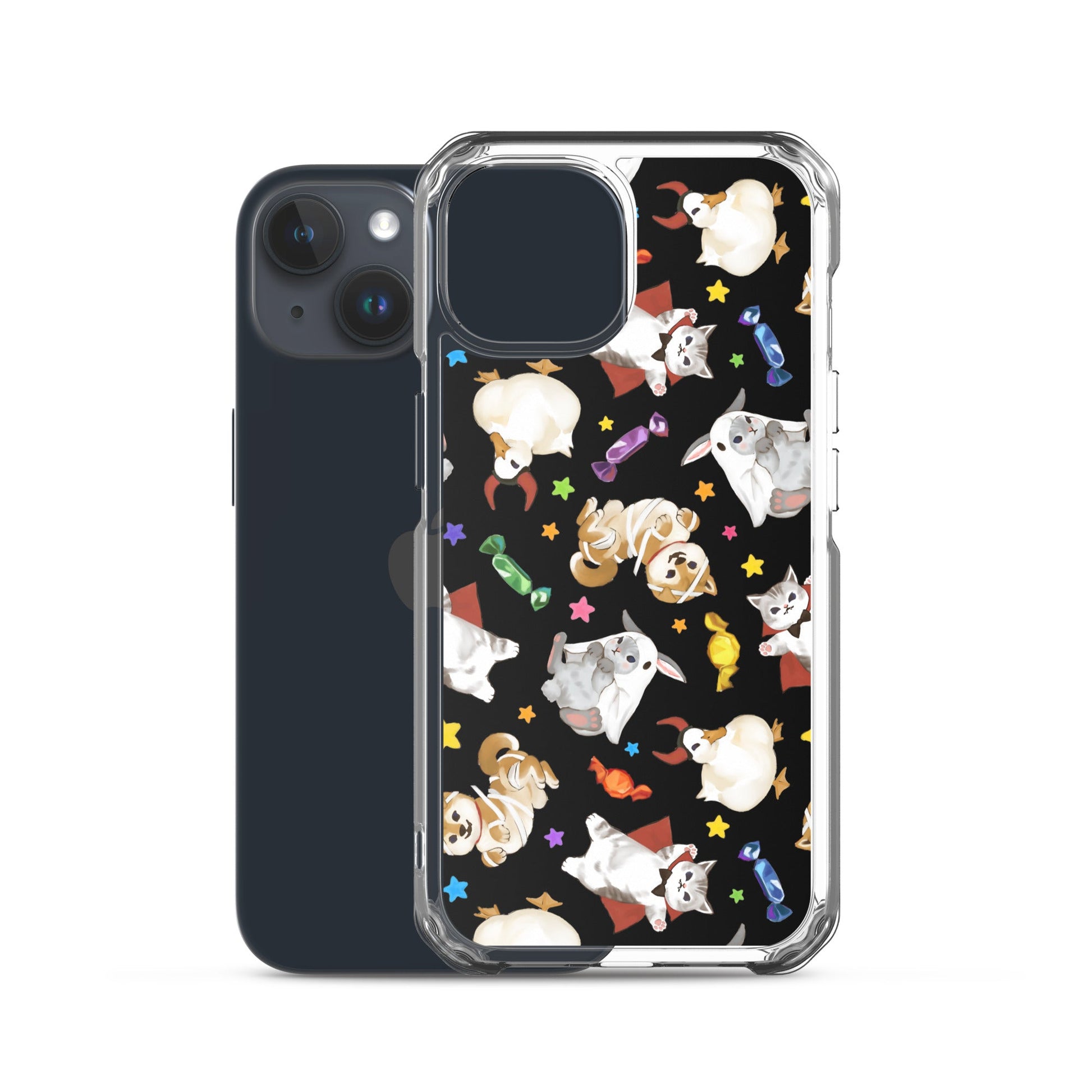 Trick or Treaters iPhone® Clear Case showcases playful designs while protecting your phone from scratches and dirt.