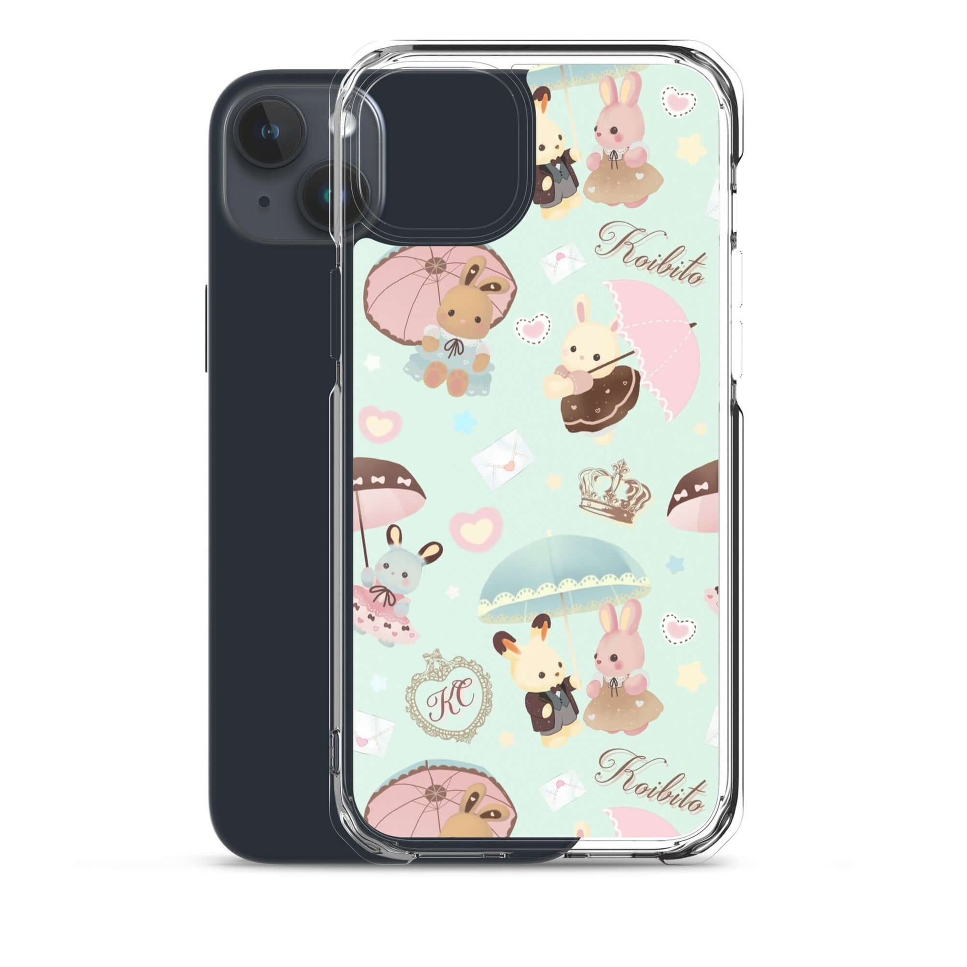 Protect your iPhone® with the Parasol Bunny iPhone® Clear Case featuring a cute design and durable construction.