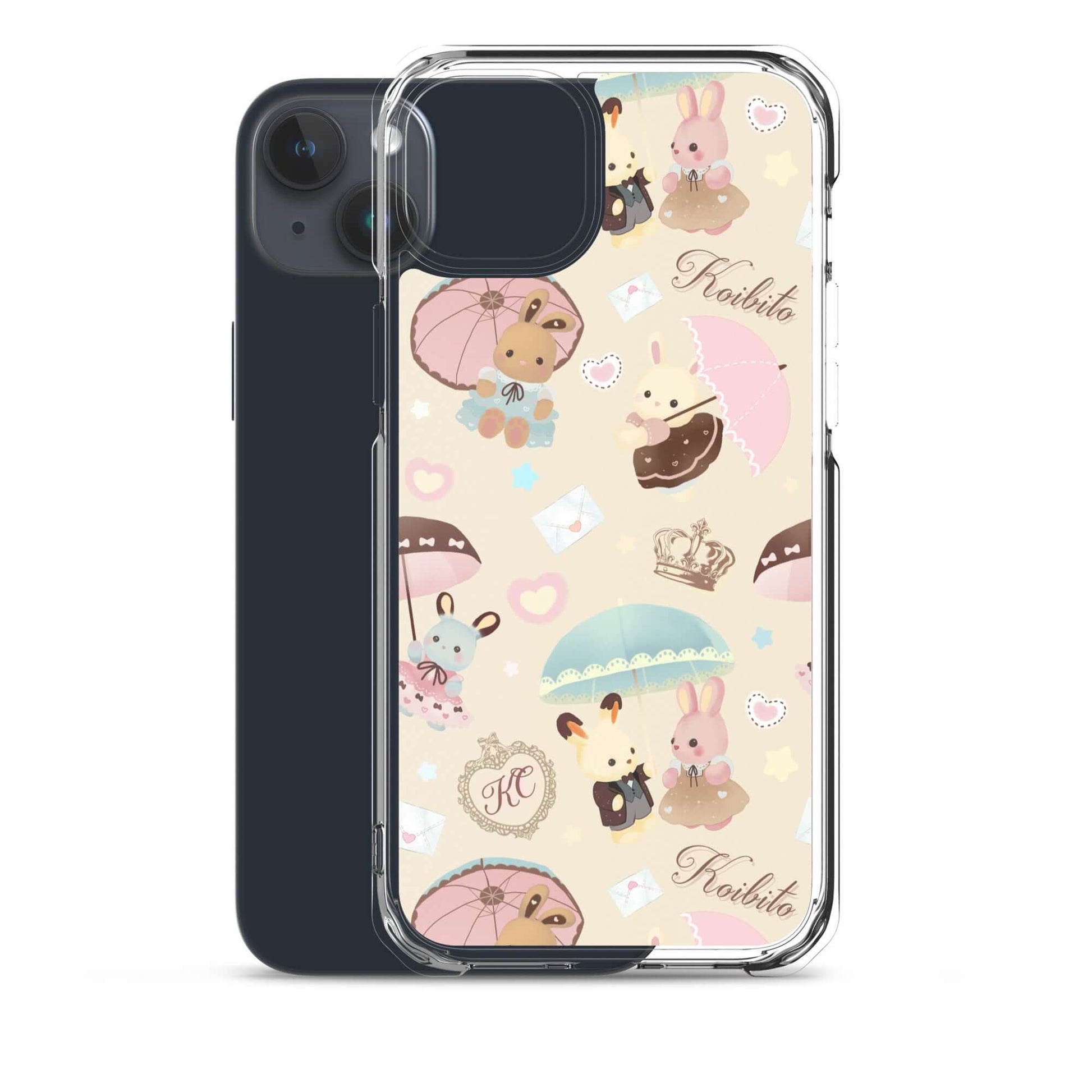 Protect your iPhone® in style with the Parasol Bunny iPhone® Clear Case featuring charming designs and flexible sides.