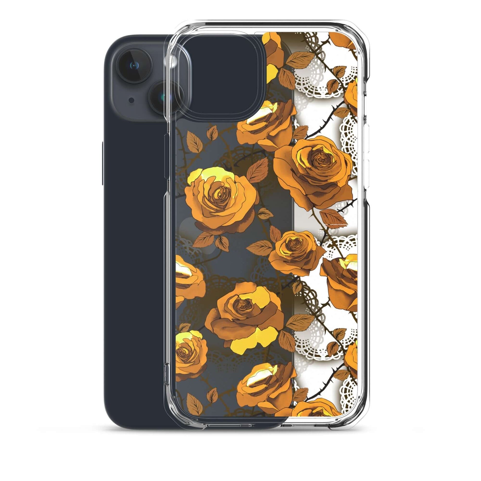Stylish Enchanted Rose iPhone® Clear Case (Transparent) offers durable protection against scratches and dirt.