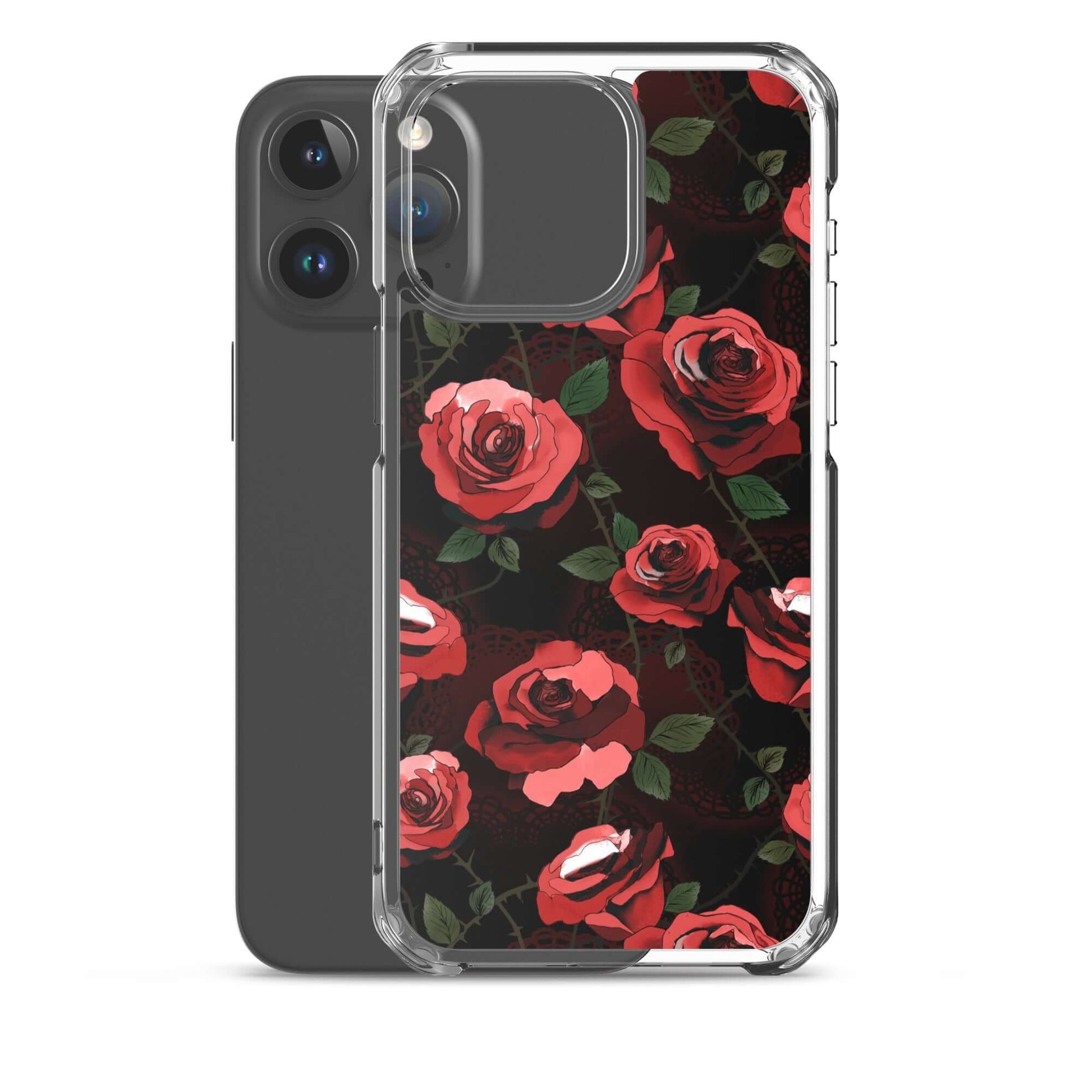 Stylish Enchanted Rose iPhone® Clear Case offers sleek protection from scratches and dust with a flexible design.