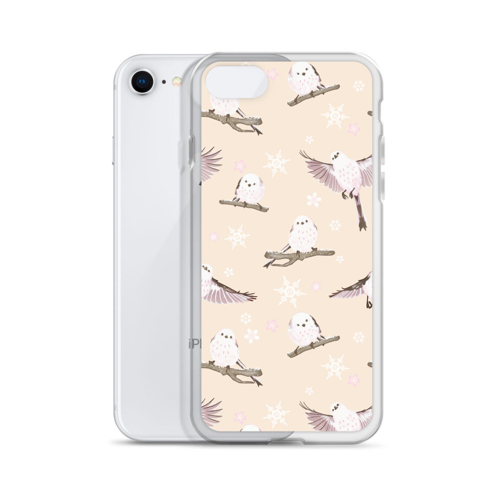 Protect your iPhone® with the stylish Snow Bird iPhone® Clear Case, featuring a sleek design and flexible sides.