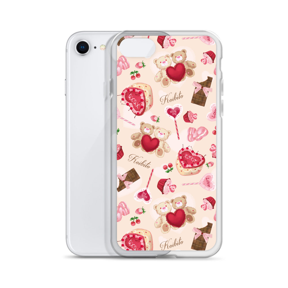 Protect your iPhone® with the Sugar Sweetheart iPhone® Clear Case featuring a cute design and flexible sides.