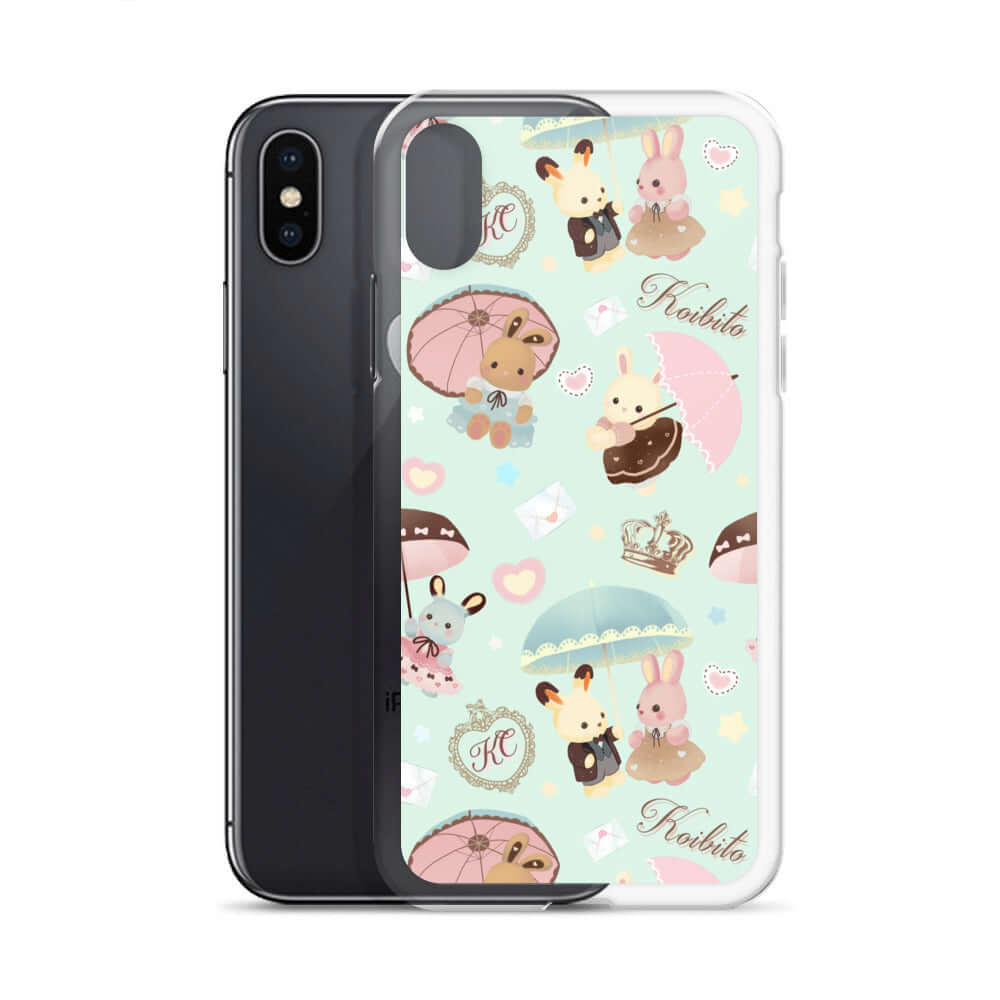 Protect your phone in style with the Parasol Bunny iPhone® Clear Case featuring adorable bunny designs.