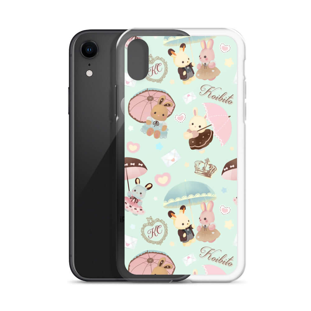 Protect your iPhone® with the Parasol Bunny iPhone® Clear Case, featuring a cute design and durable construction.