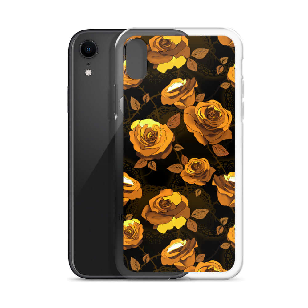 Stylish Enchanted Rose iPhone® Clear Case protects against scratches and dirt, featuring a flexible design for easy use.