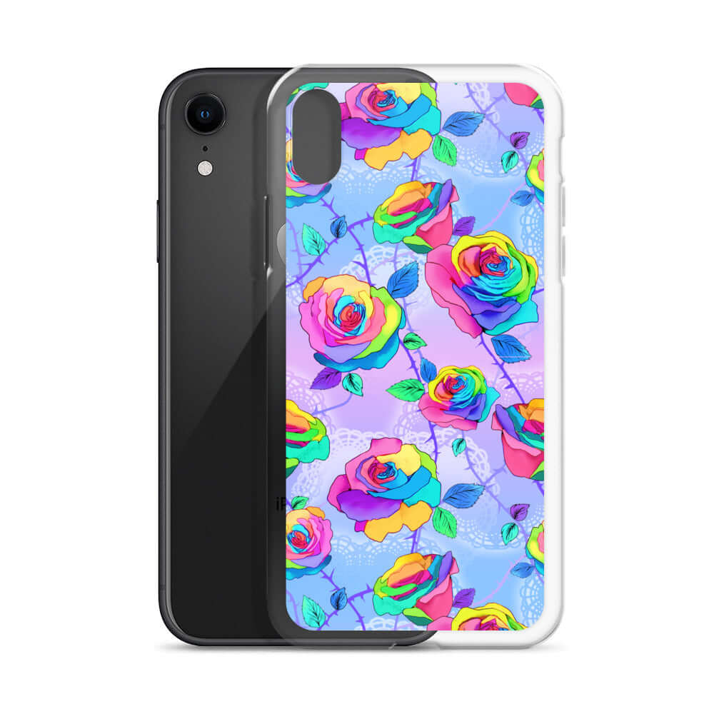 Stylish Enchanted Rose iPhone® Clear Case offers protection from scratches and dirt with a flexible design.