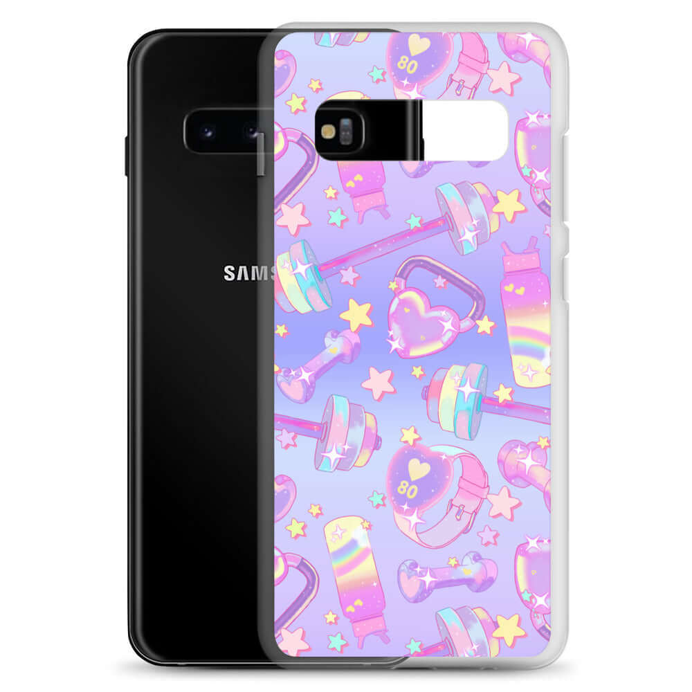 Stylish Glitter Gains Samsung® Clear Case offers protection from scratches and dust with flexible sides and precise cutouts.