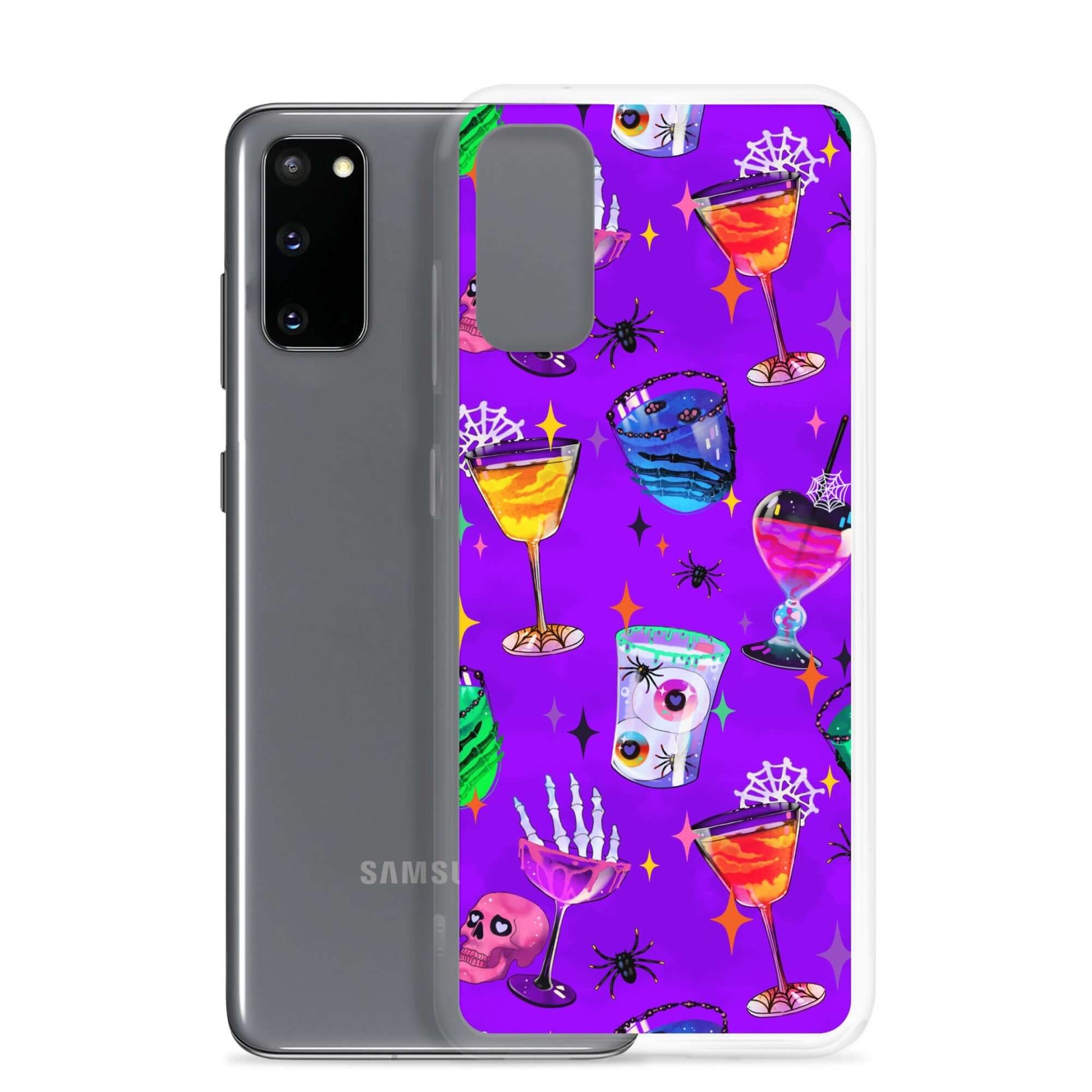 Colorful Monster Party Samsung® Clear Case with sleek design, protecting your phone from scratches and dirt.