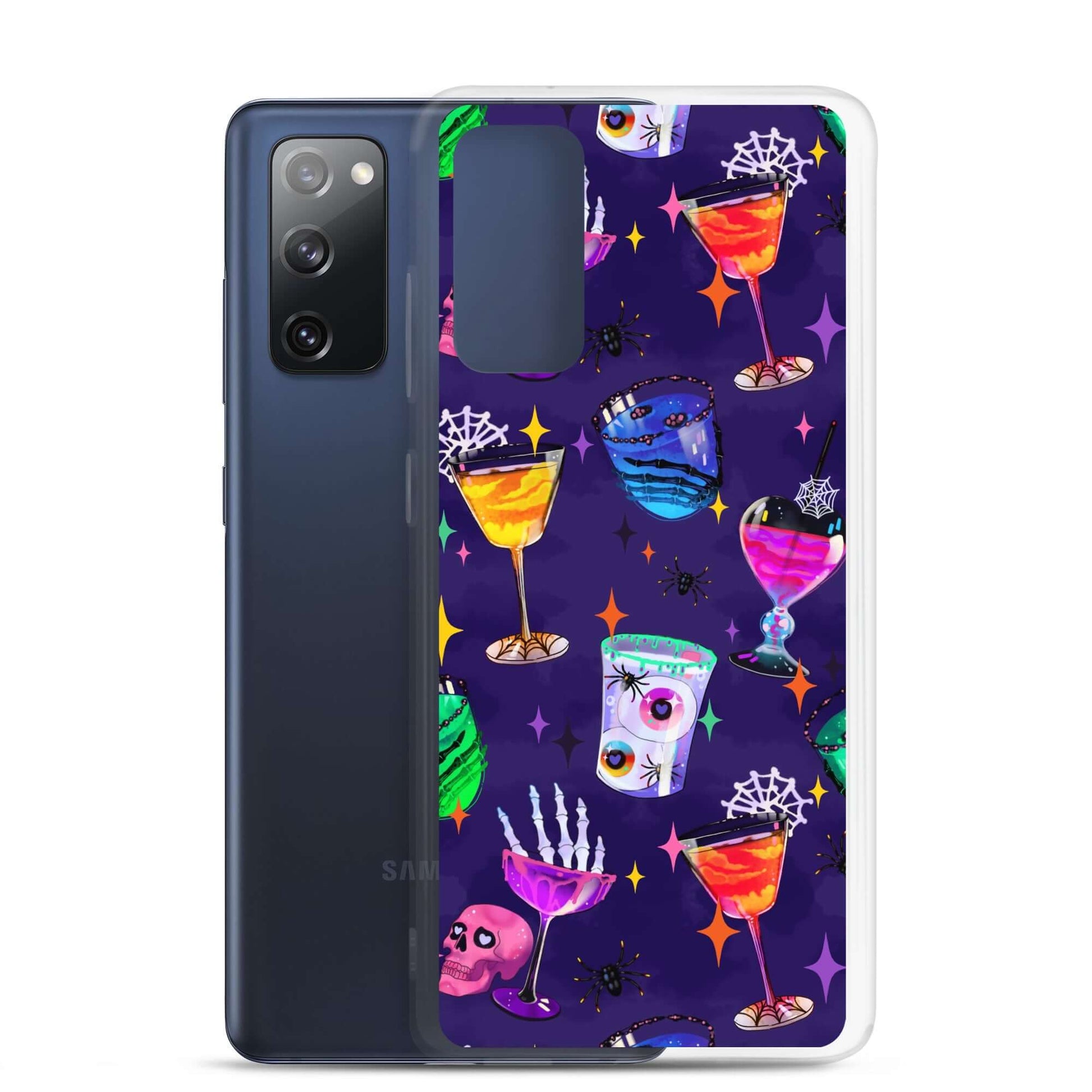 Monster Party Samsung® Clear Case features a colorful design, offering protection against scratches and dirt for your phone.