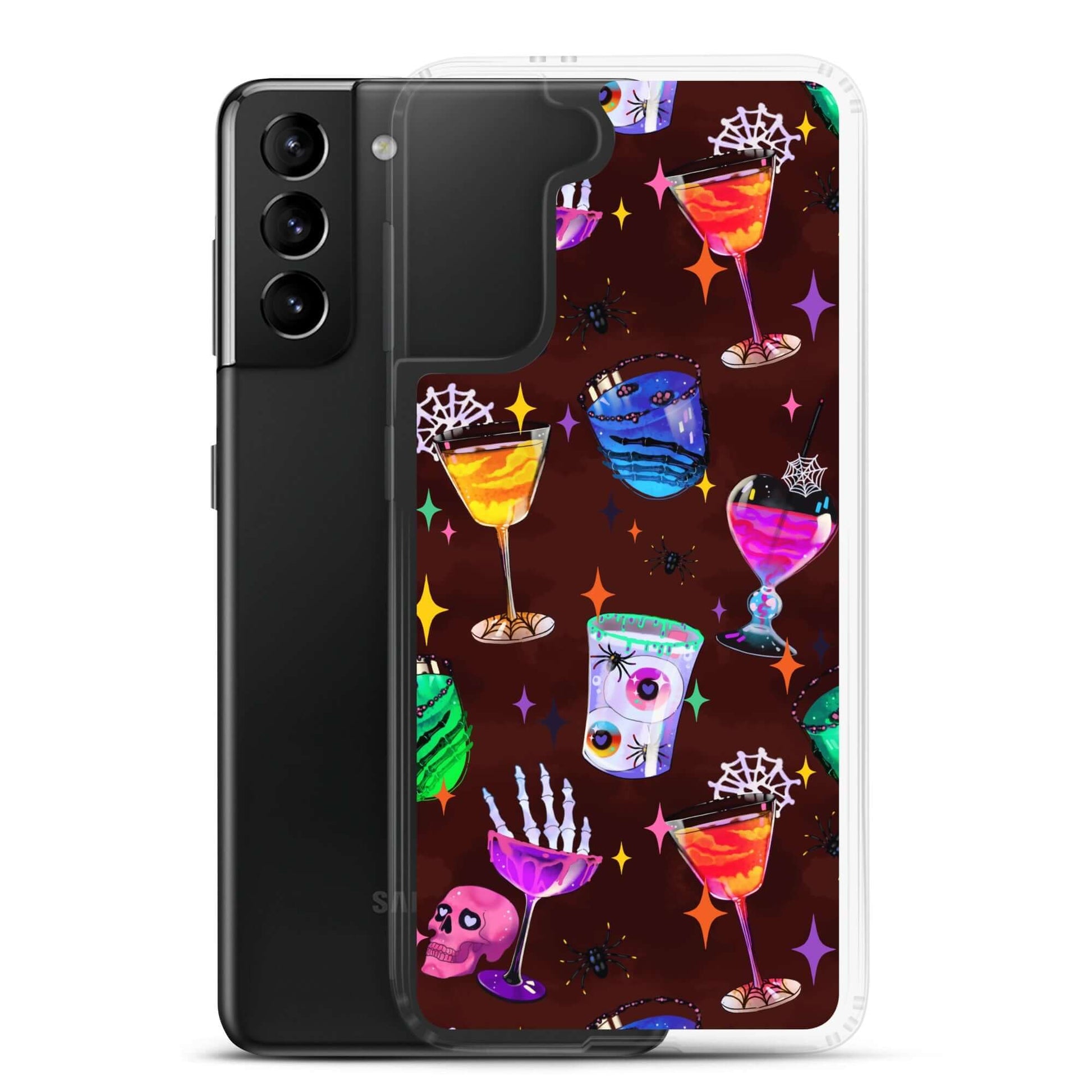 Colorful Monster Party Samsung® Clear Case featuring playful designs, protecting your phone with style and function.