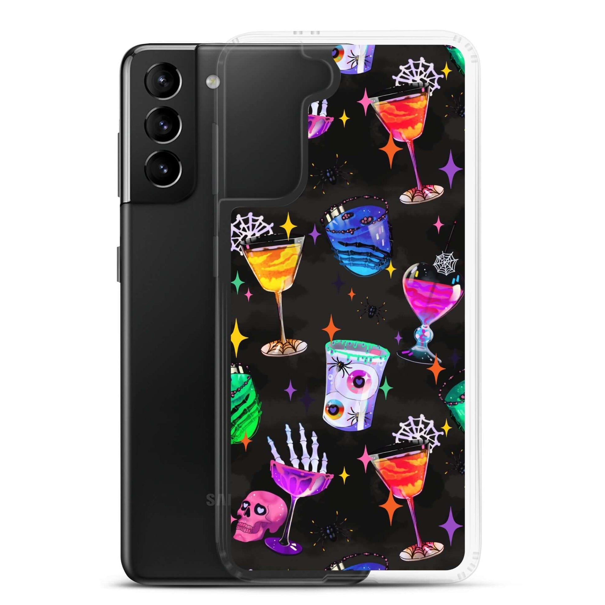 Colorful Monster Party Samsung® Clear Case with vibrant designs, providing sleek protection for your phone.