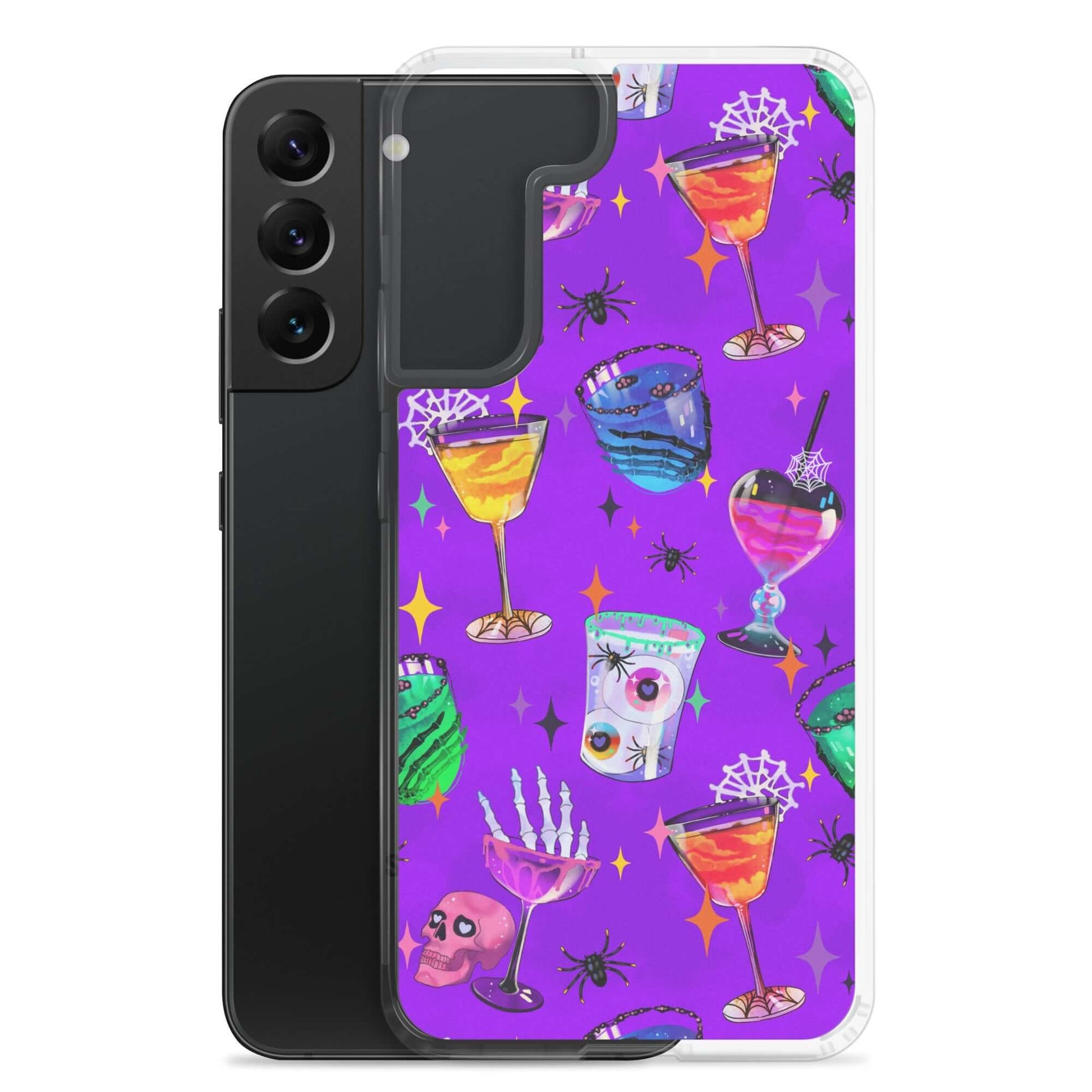 Monster Party Samsung® Clear Case showcases vibrant Halloween-themed designs while offering great protection for your phone.