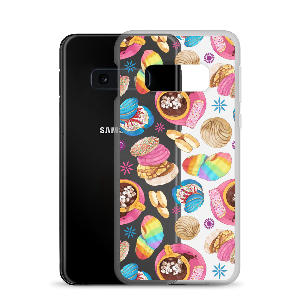 Colorful Pan Dulce Samsung® Clear Case protects your phone while showcasing delightful baked treat designs.