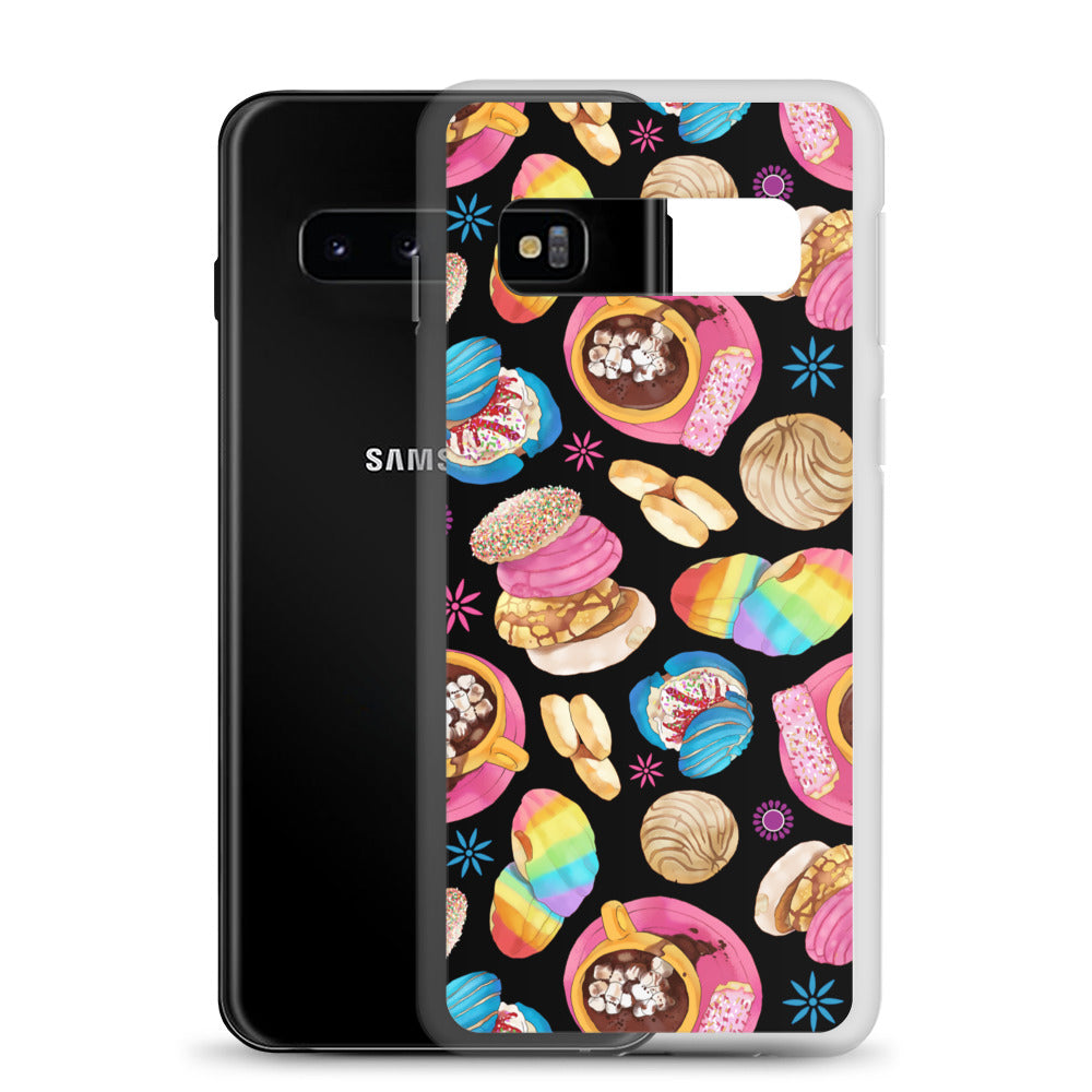 Colorful Pan Dulce Samsung® Clear Case showcases delicious treats, protecting your phone with style and flair.