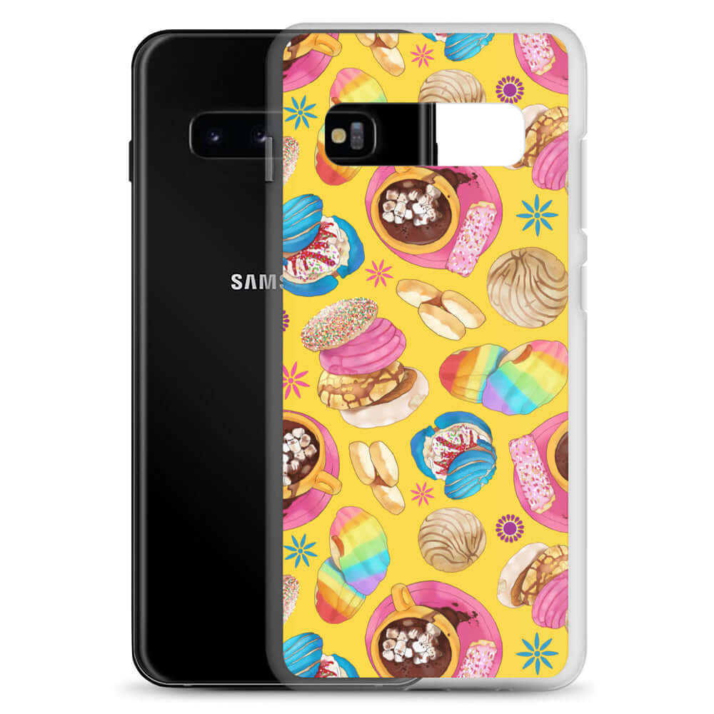 Vibrant Pan Dulce Samsung® Clear Case showcases colorful baked treats, adding style while protecting your phone.
