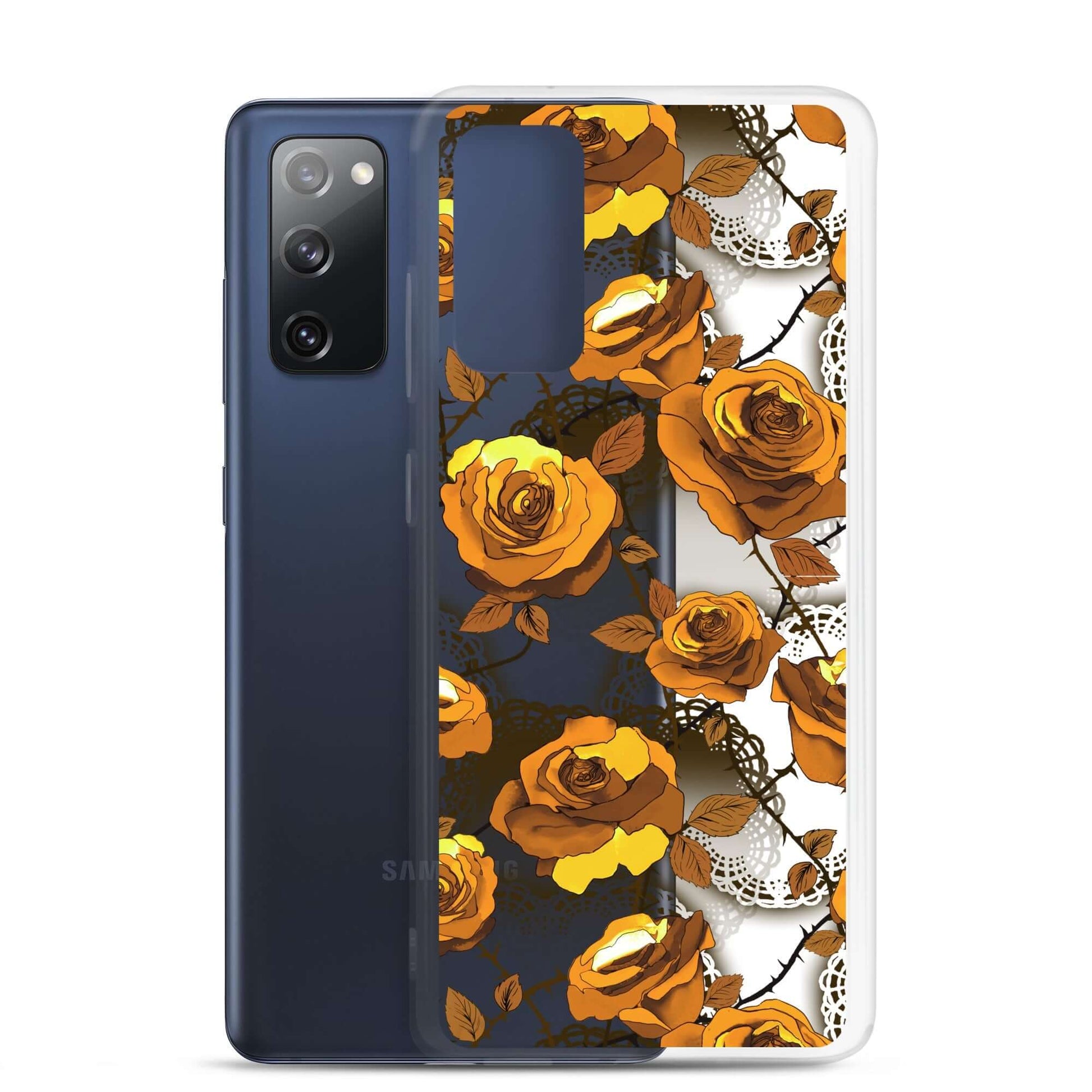 Stylish Enchanted Rose Samsung® Clear Case (Transparent) offers sleek protection against scratches and dirt.