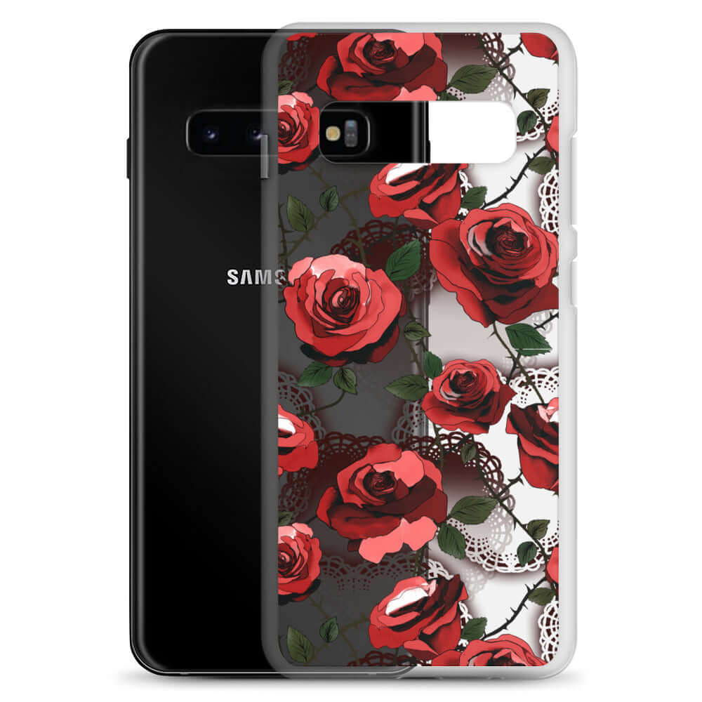 Enchanted Rose Samsung® Clear Case (Transparent) offers sleek protection with a beautiful floral design for your device.