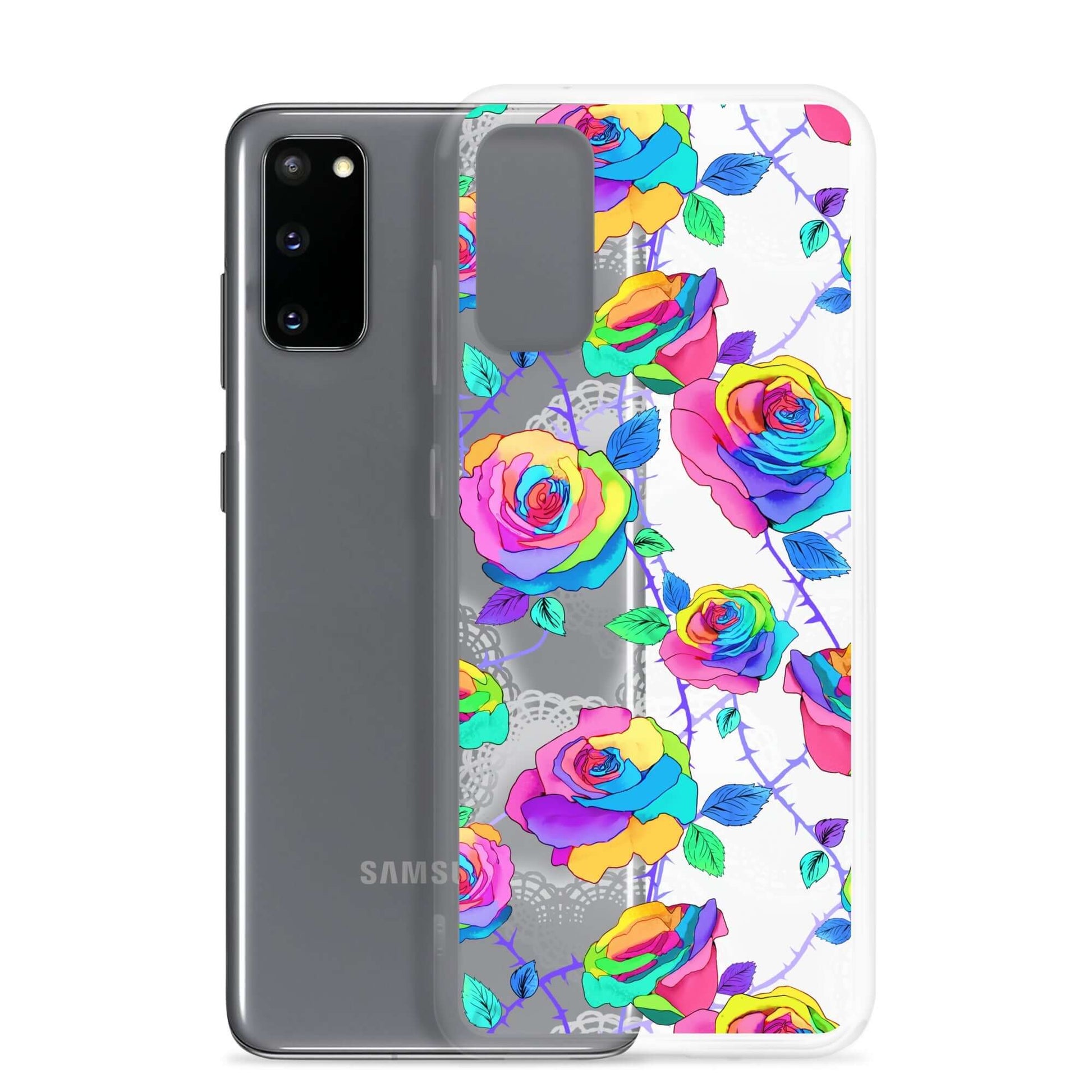 Protect your Samsung® with the Enchanted Rose Samsung® Clear Case (Transparent), stylish and durable against daily wear.