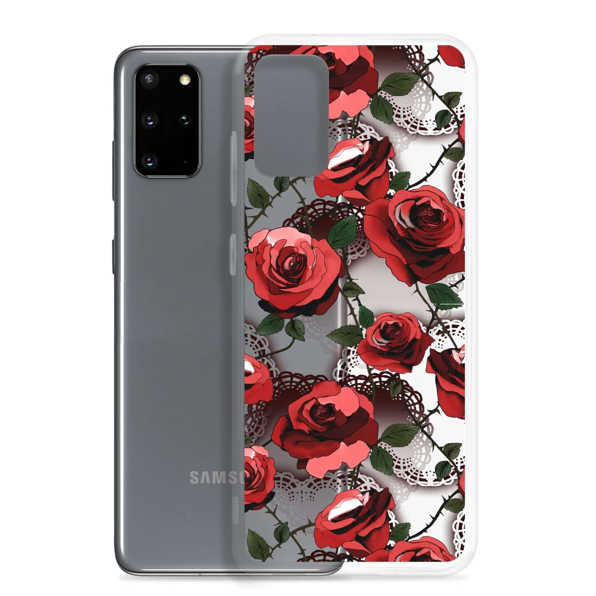 Stylish Enchanted Rose Samsung® Clear Case (Transparent) offers protection against scratches and dust for your phone.