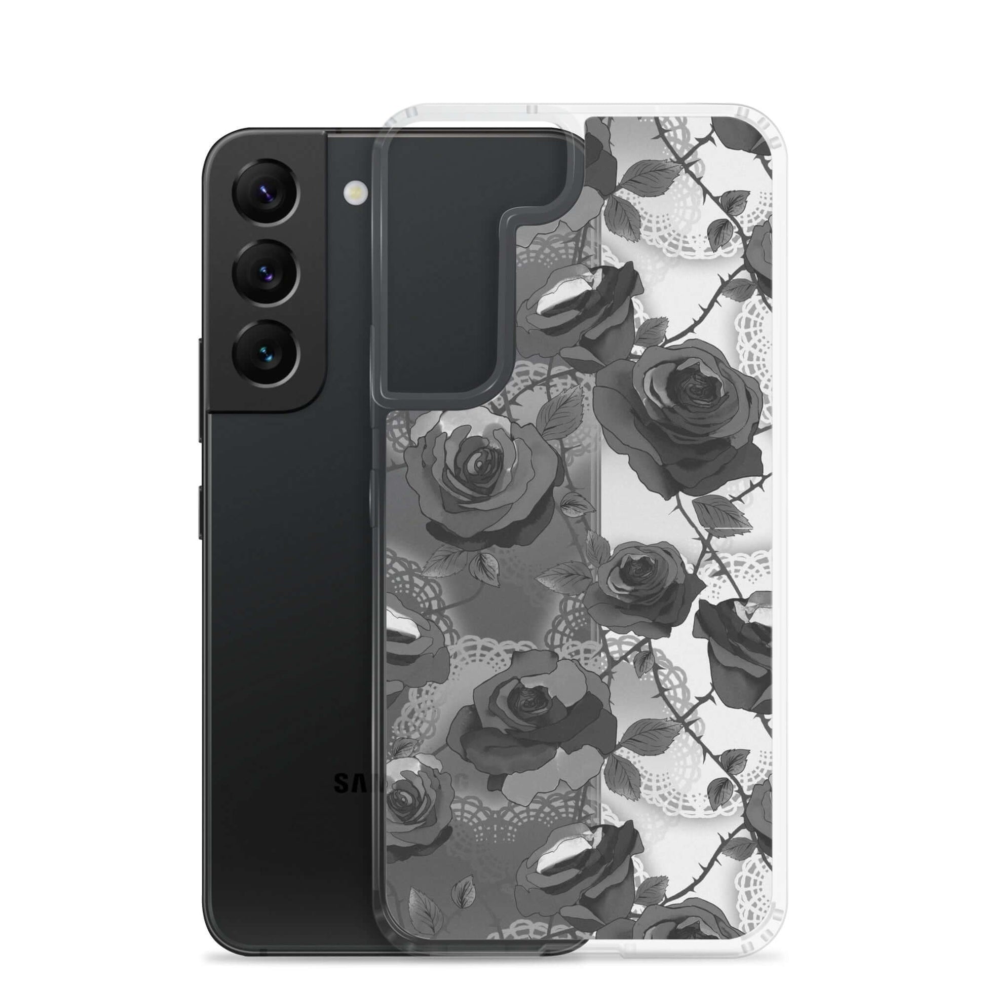 Protect your Samsung® with the Enchanted Rose Samsung® Clear Case (Transparent), featuring a sleek design and durable materials.