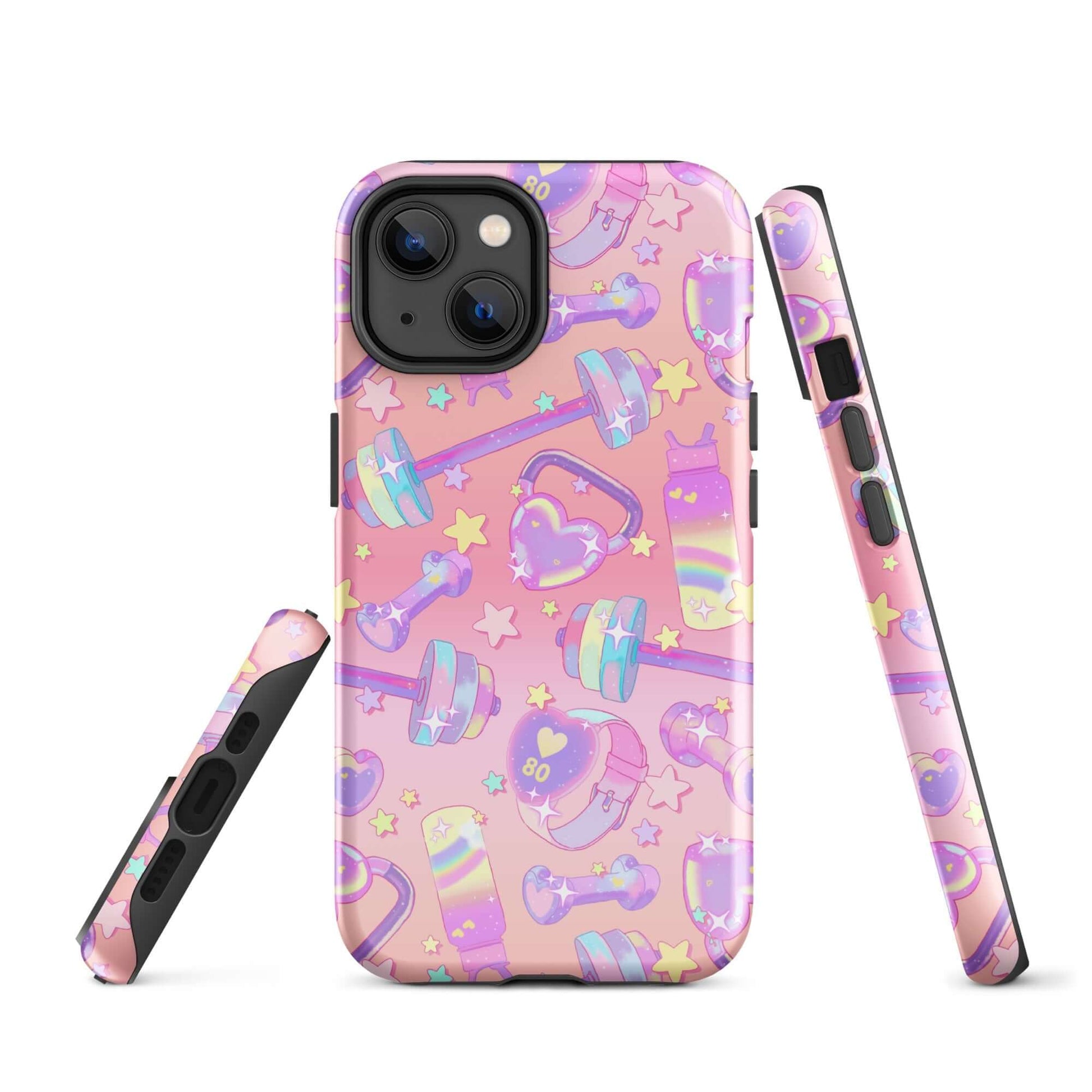 Glitter Gains iPhone® Tough Case features a stylish design with durable dual-layer protection for maximum safety.