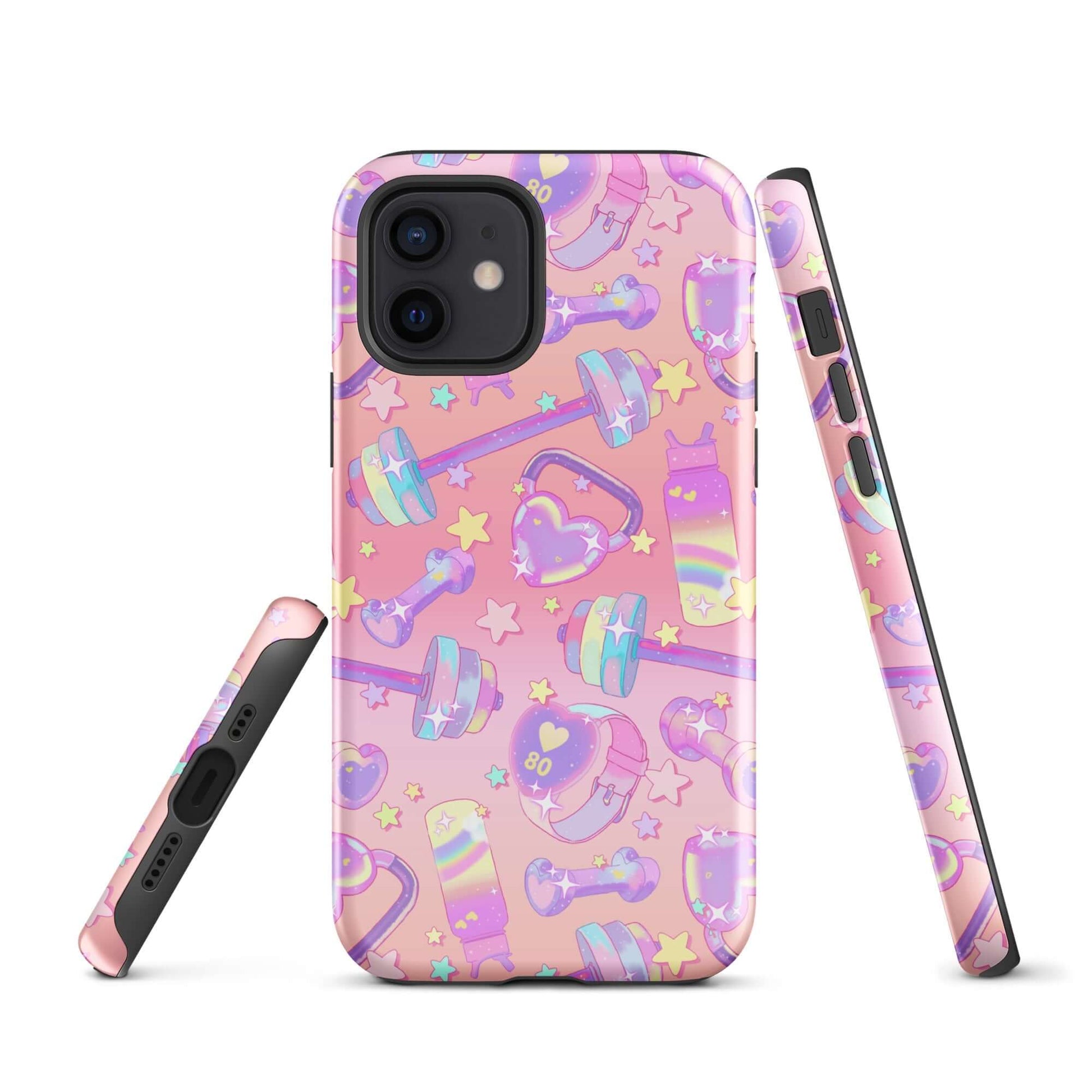 Stylishly protect your phone with the Glitter Gains iPhone® Tough Case's durable, impact-resistant design.
