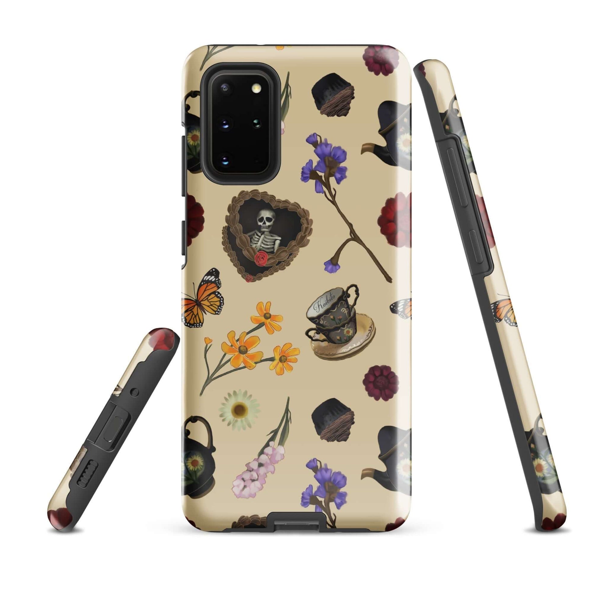 Gothic Tea Time Samsung® Tough Case features striking designs, offering durability and style for your phone.