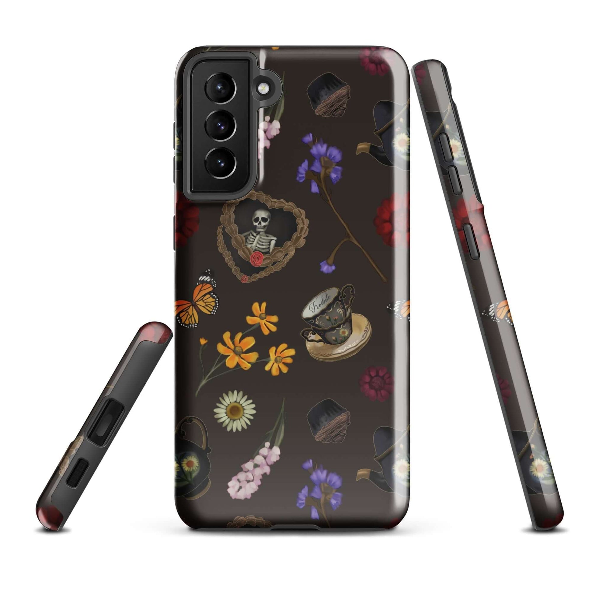 Gothic Tea Time Samsung® Tough Case showcases a unique design, blending art and protection for your phone.