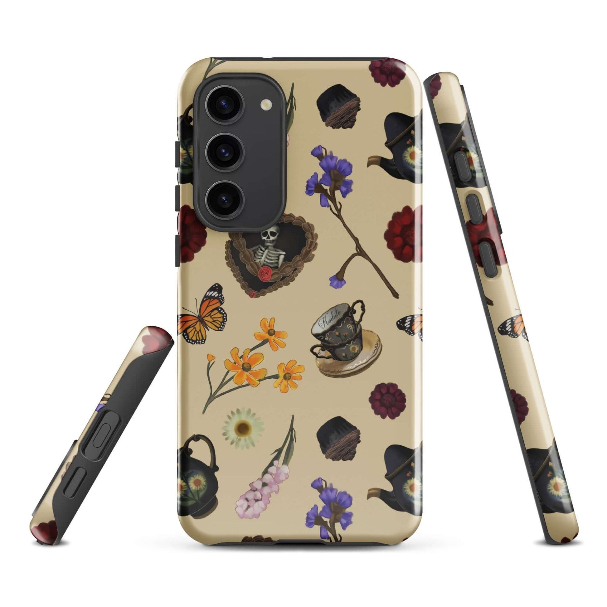 Gothic Tea Time Samsung® Tough Case features artistic designs with durability for optimal phone protection.